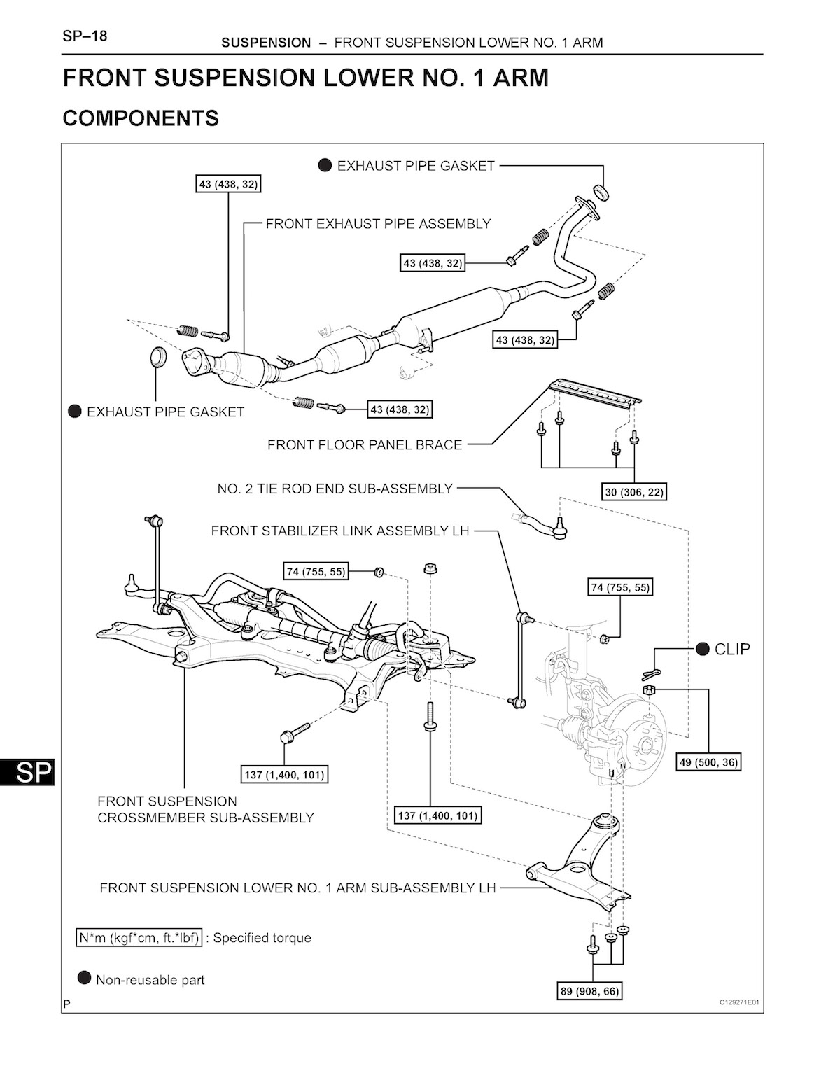 2006 Toyota Prius Repair Instruction Manual Front Suspension