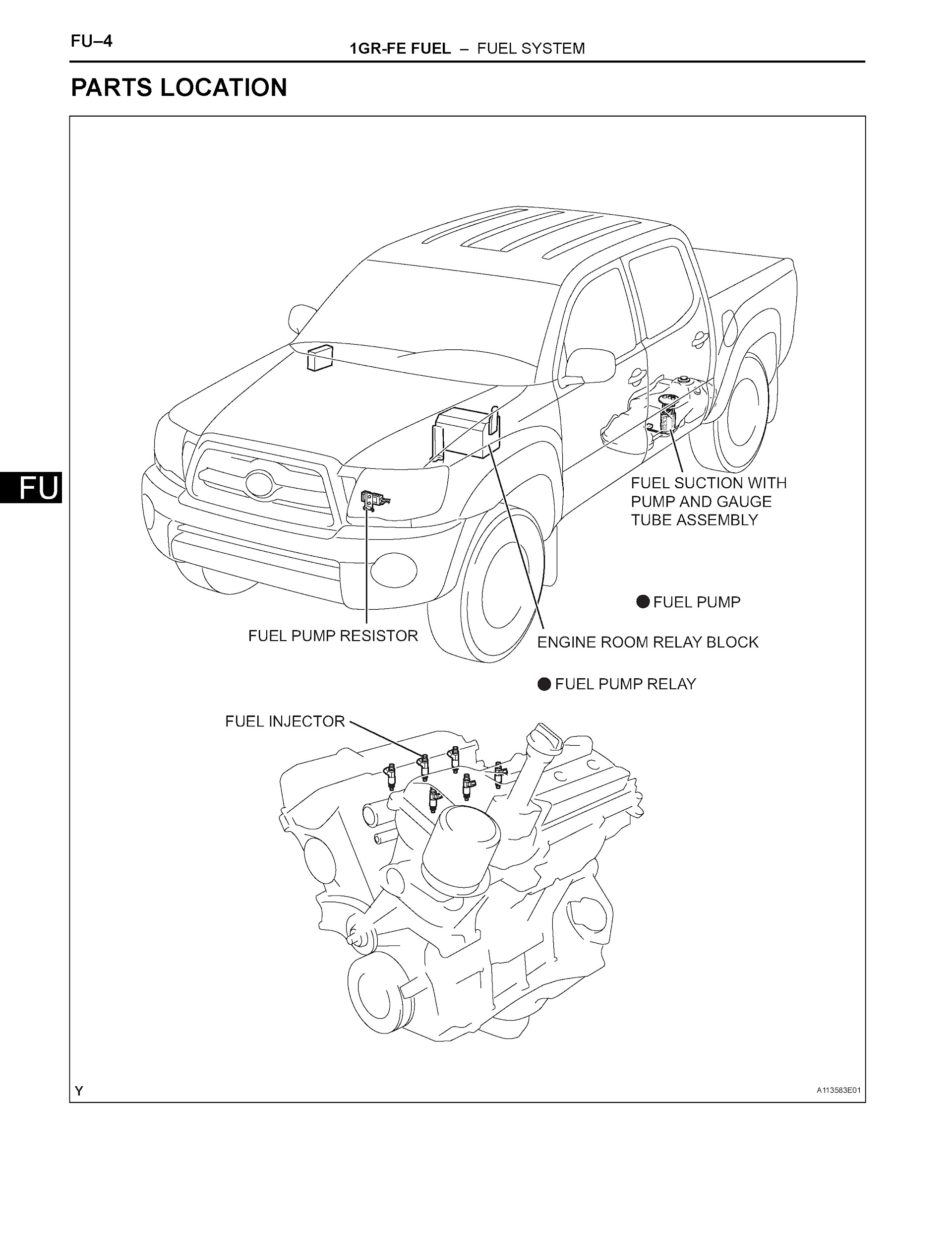 2005-2006 Toyota Tacoma Repair Manual 1Gr-Fe Engine