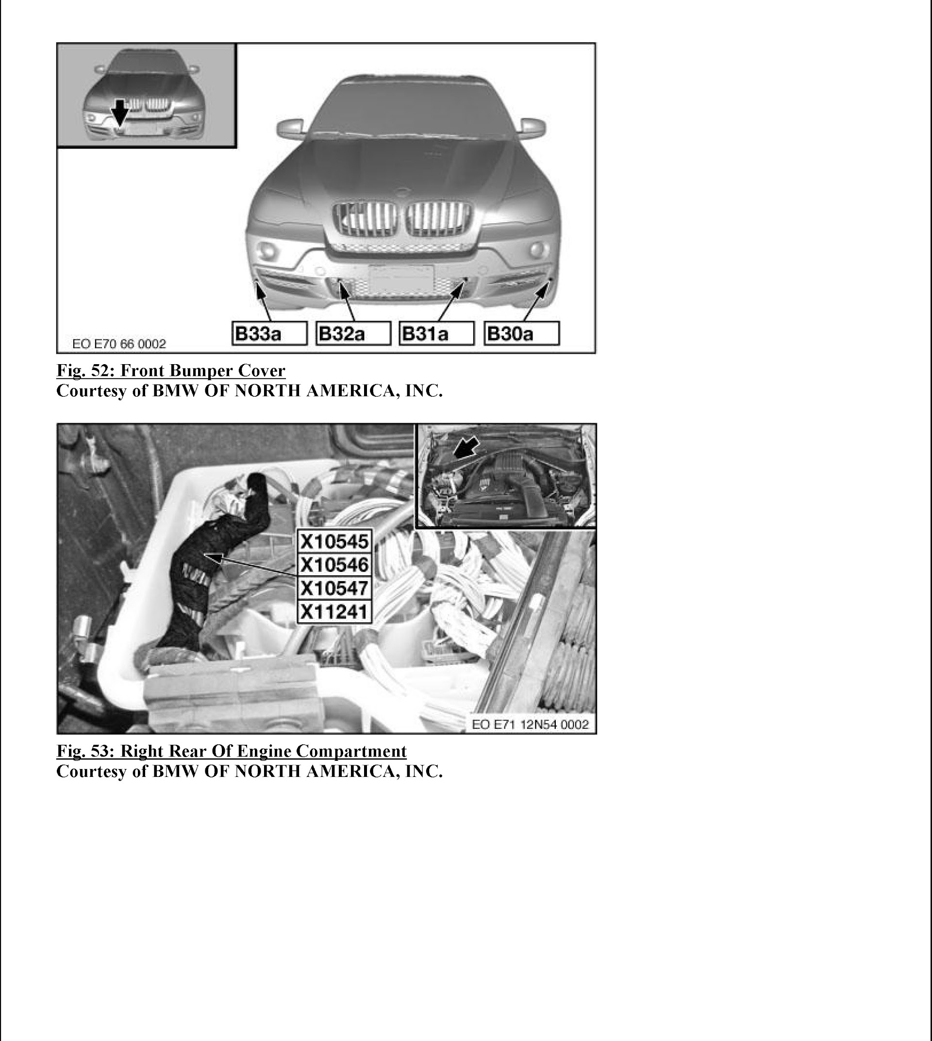 2014 Bmw X6 Repair Manual, Front Bumper Remover