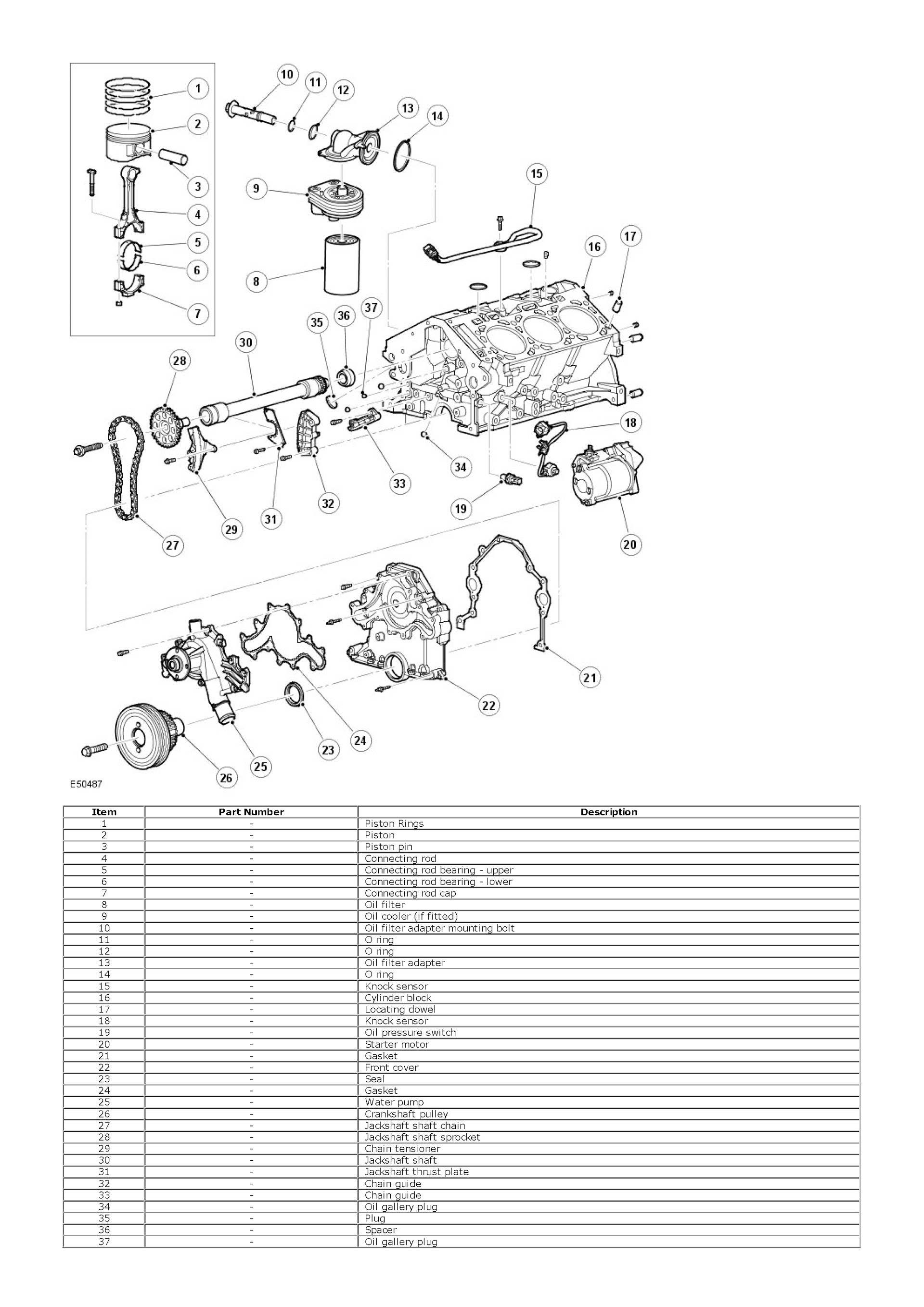 2009-2011 Land Rover Discovery 4 Repair Manual, Engine Unit Components