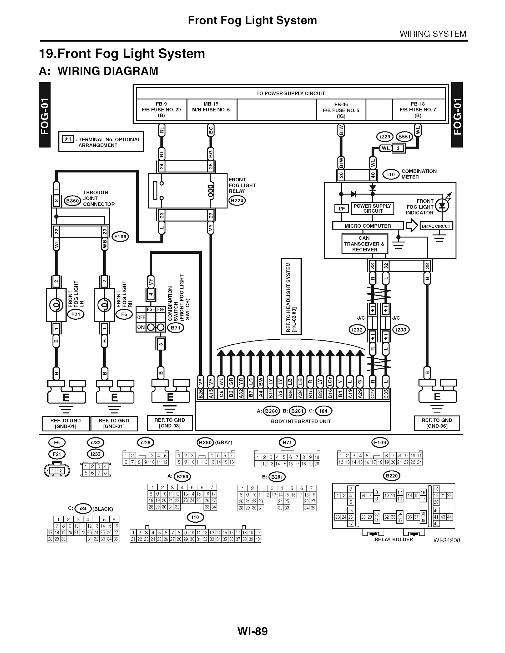 2013 Subaru Impreza &Amp; Xv Crosstrek Repair Manual, Lighting System