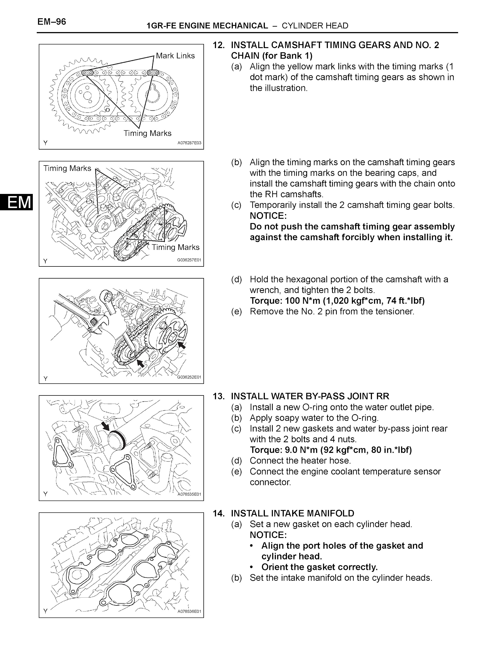 Toyota FJ Cruiser Repair Manual, 1GR-FE Engine Mechanical, Cylinder Head