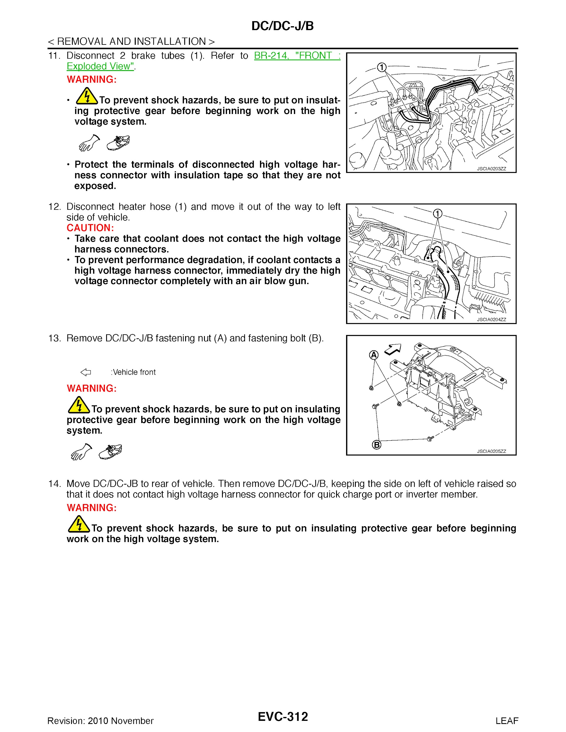 2010-2011 Nissan Leaf Repair Manual.