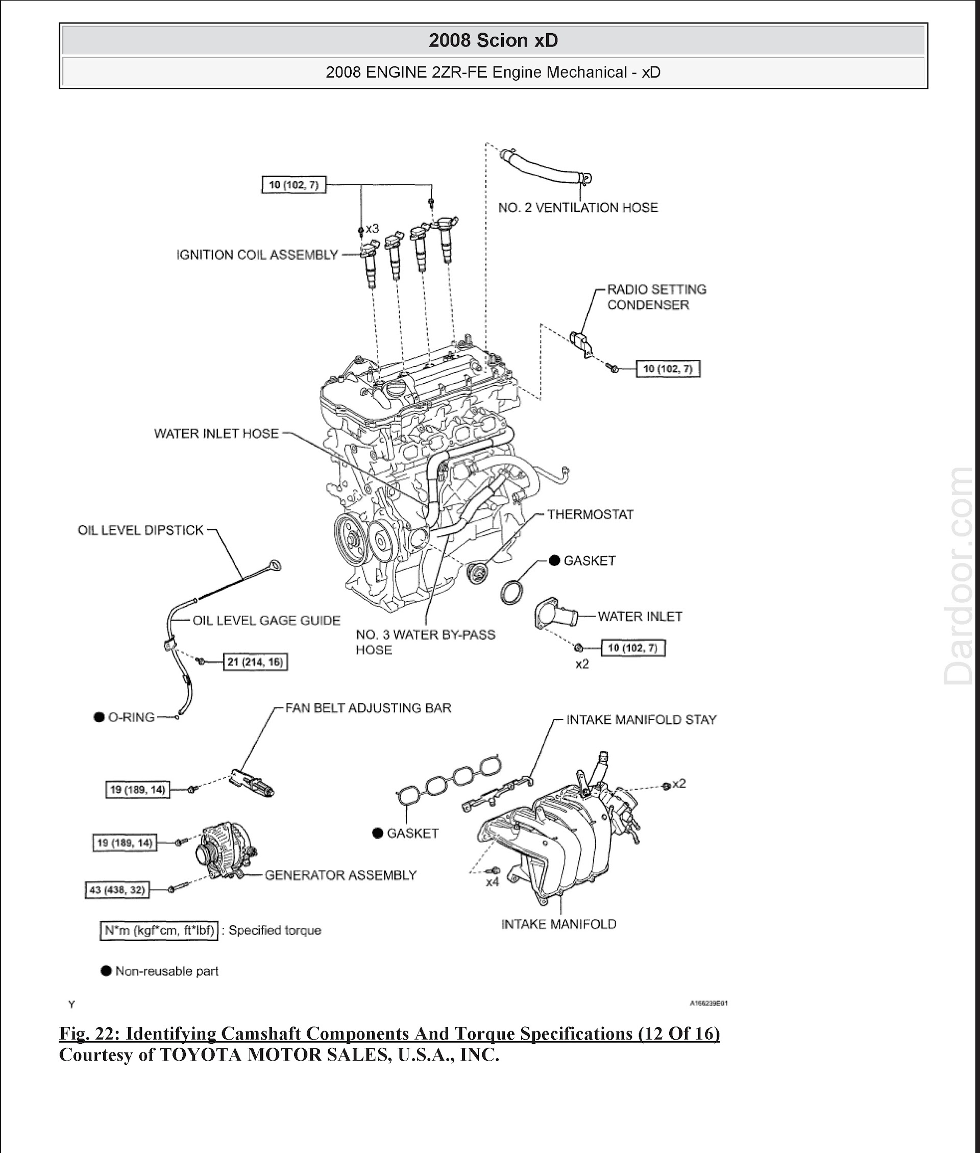 Download 2008-2010 Toyota Scion xD Repair Manual.
