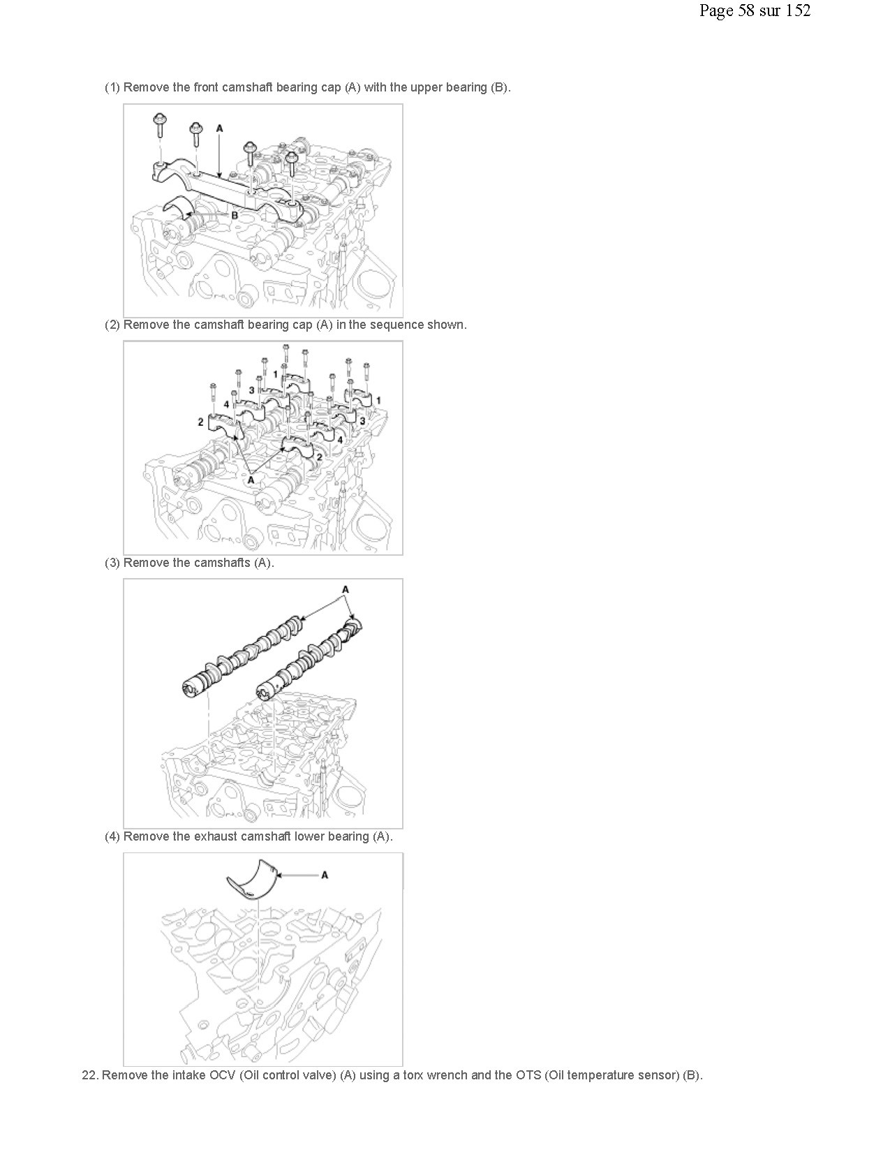 2016 Kia Sportage Repair Manual, Engine Repair