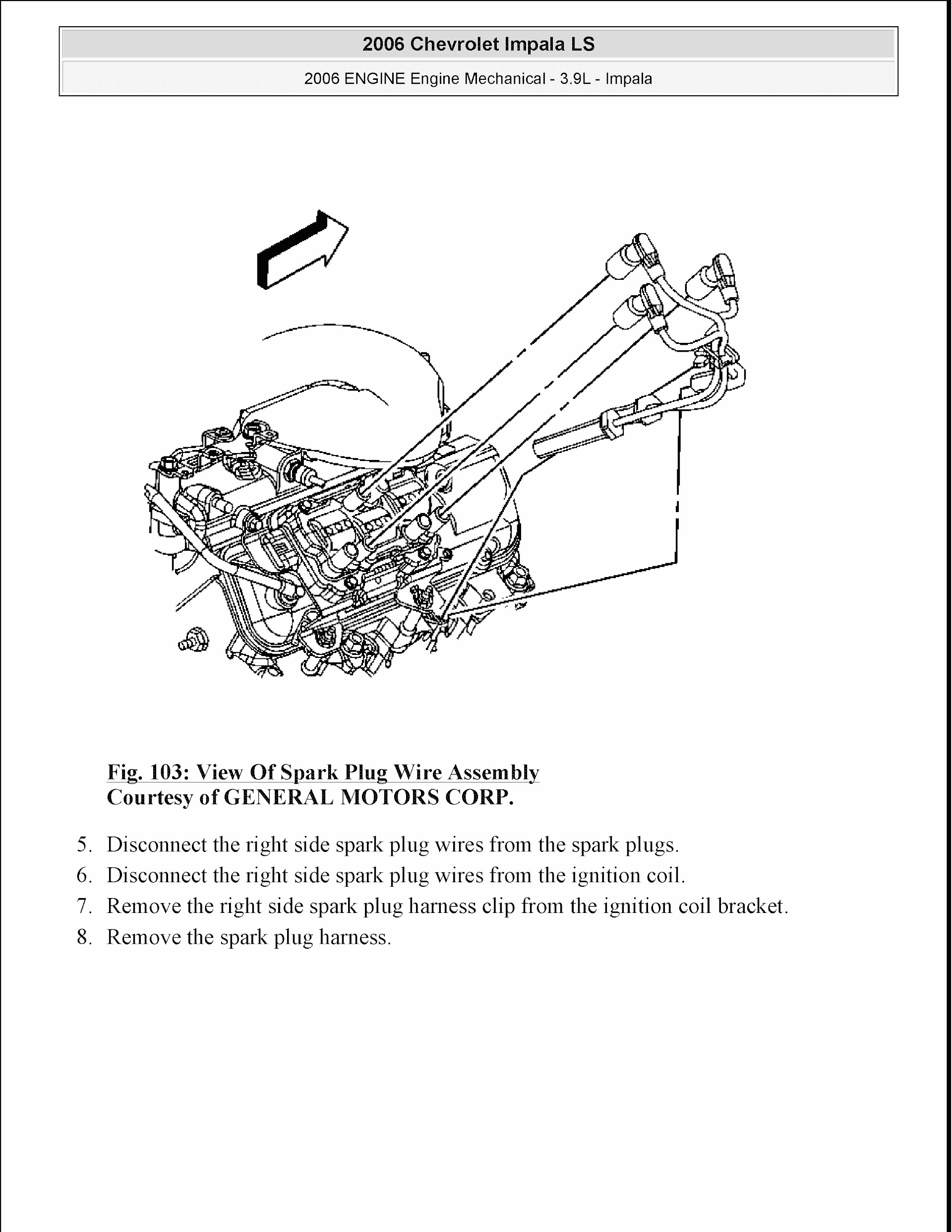 2006-2010 Chevrolet Impala Repair Manual, Engine Mechanical