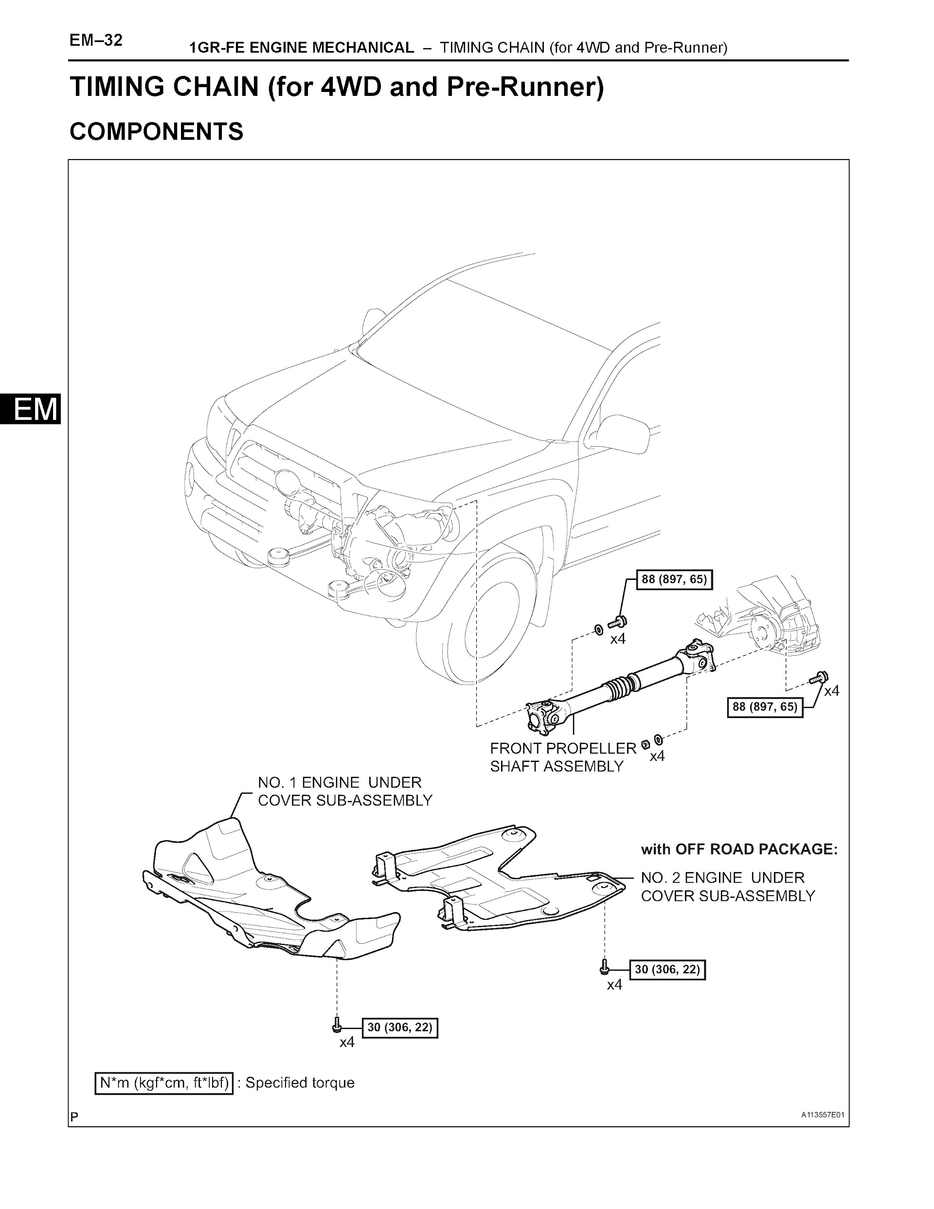 2008 Toyota Tacoma Repair Manual, 1GR-FE Timing Chain
