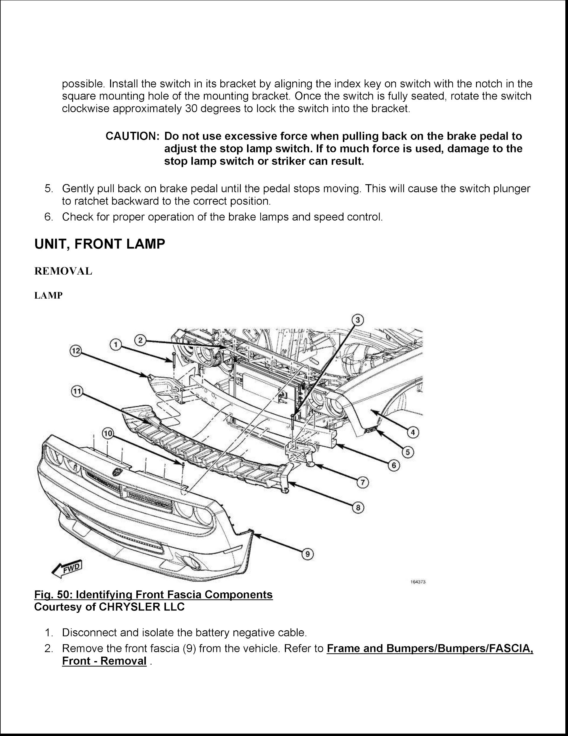 2011-2014 Dodge Challenger Repair Manual