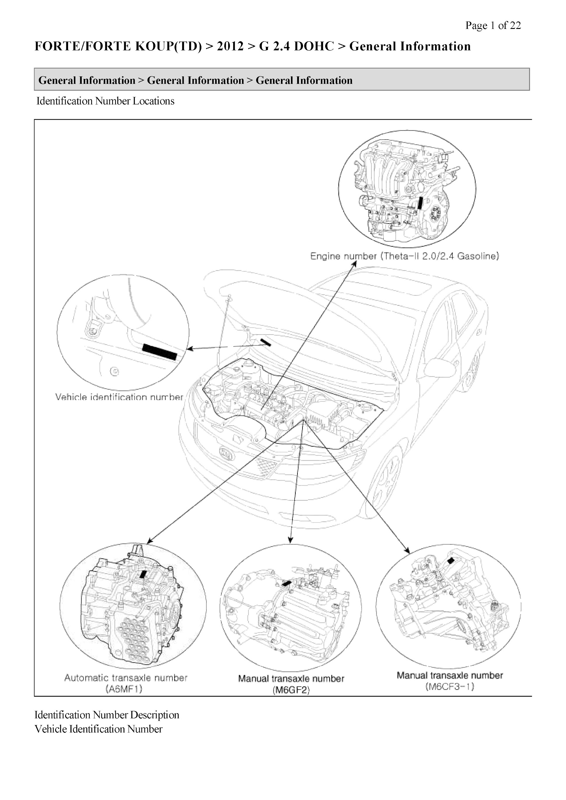 2012 Kia Forte Repair Manual