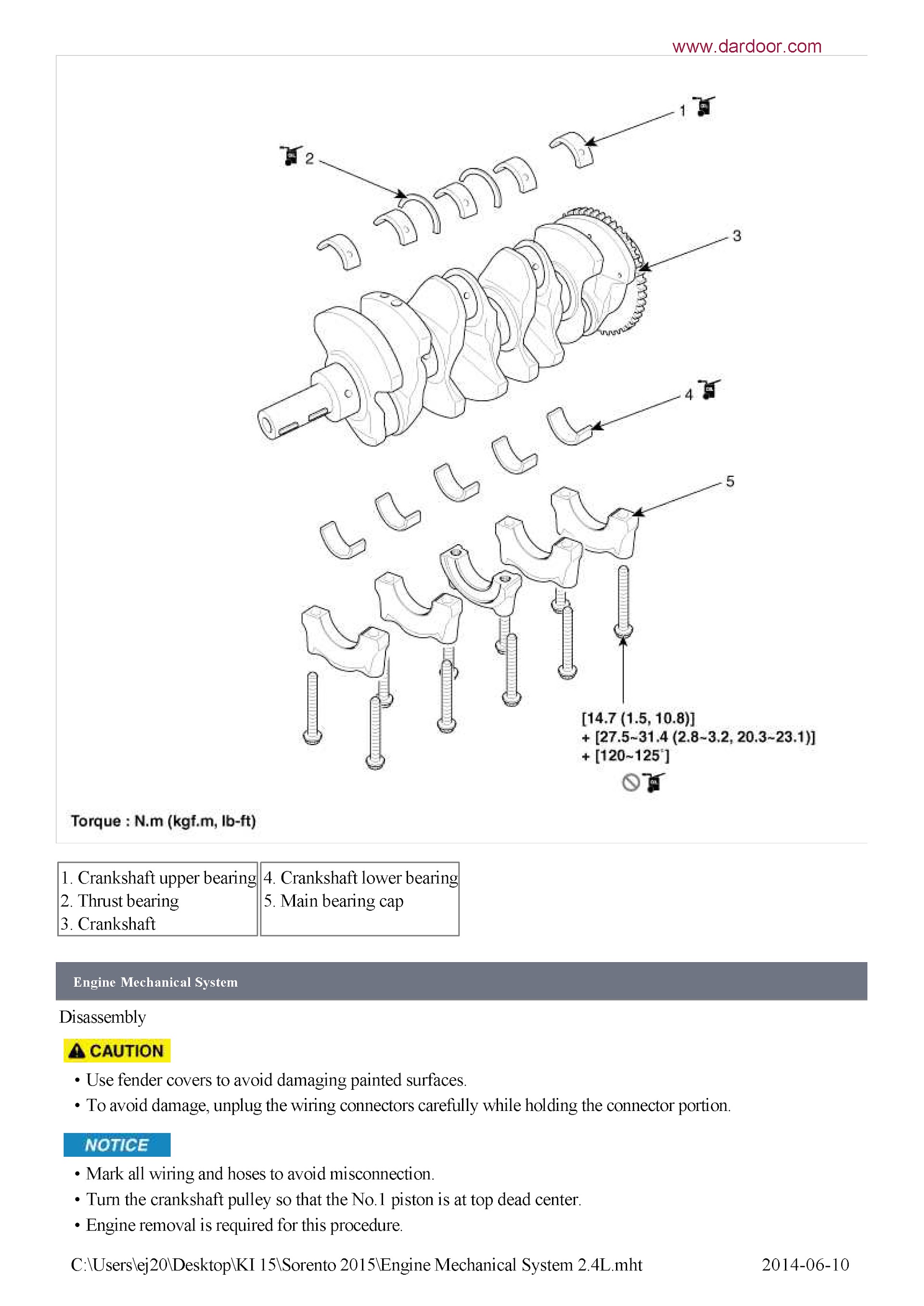Download 2015 Kia Sorento Repair Manual
