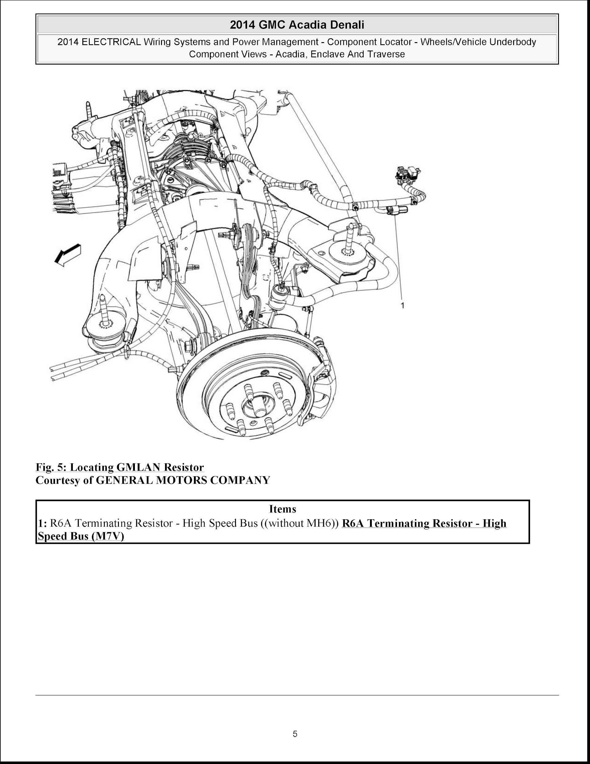 2013-2016 GMC Acadia Repair Manual (Denali, Enclave and Chevrolet Traverse), system wiring