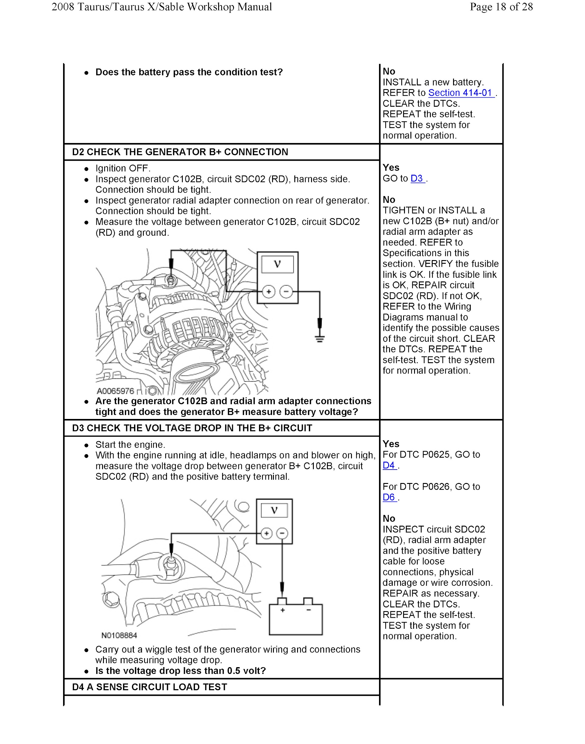 Download 2008 Ford Taurus, Taurus X and Mercury Sable Repair Manual.