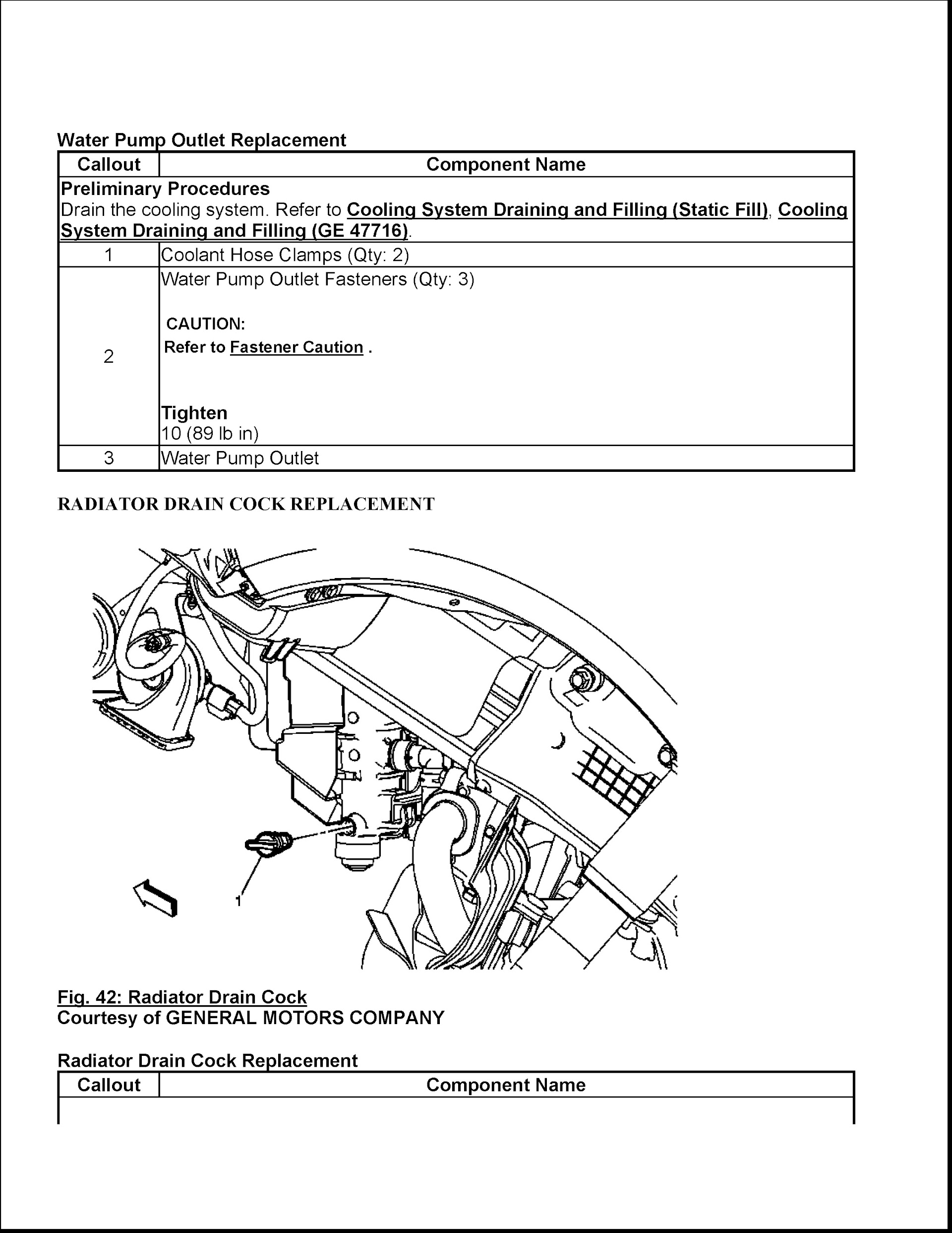 CONTENTS: 2014-2017 Chevrolet Corvette Repair Manual C7, water pump repalcement