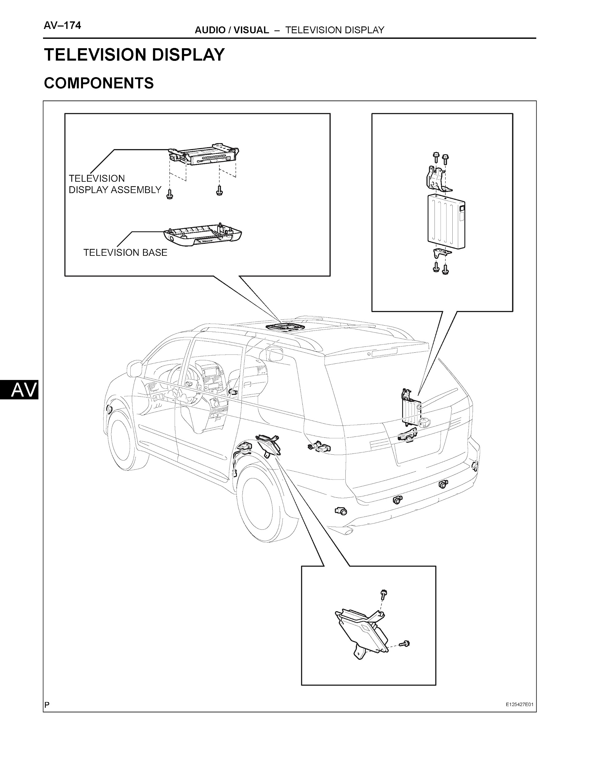 2007 Toyota Sienna Repair Manual, Audio, Visual