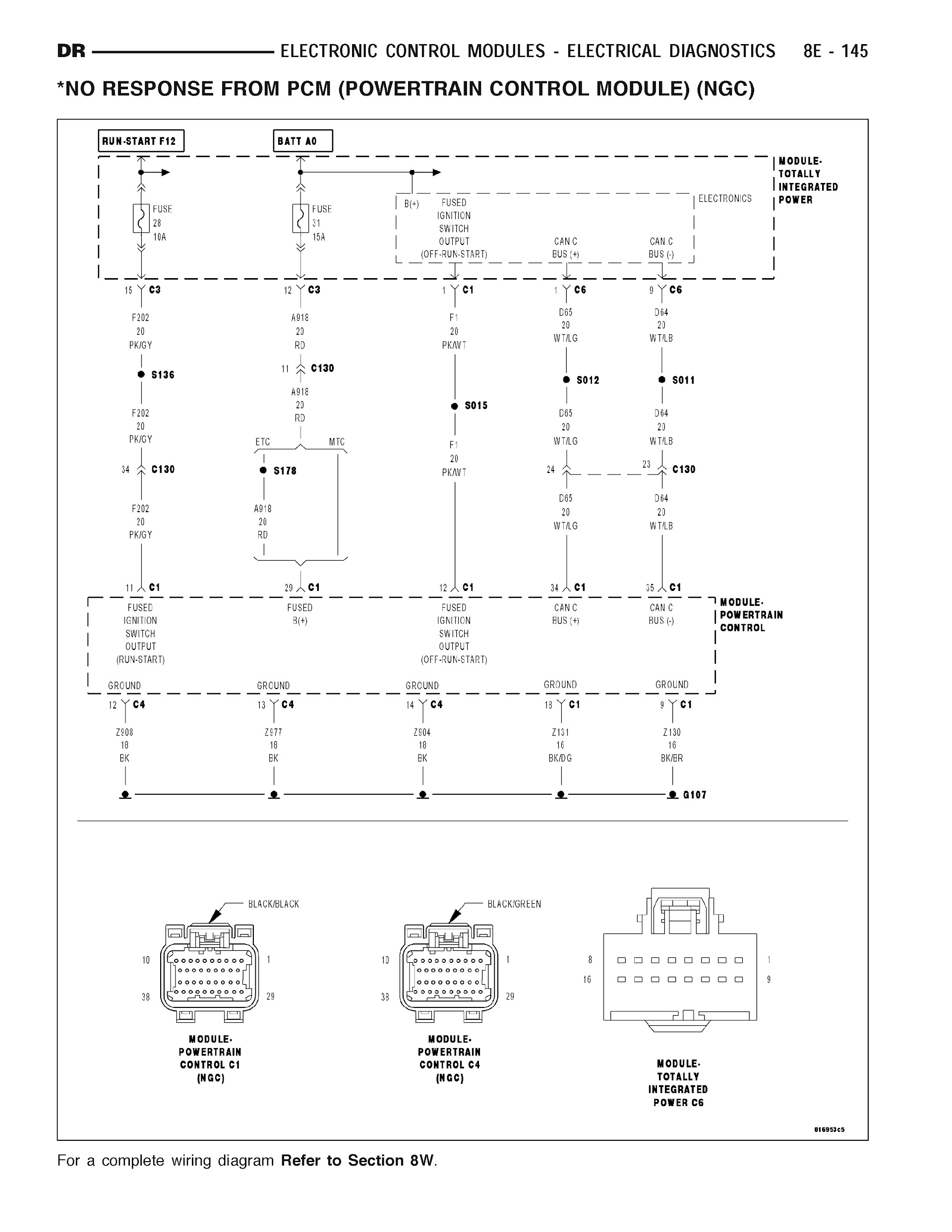 2006 Dodge RAM Truck Repair Manual, Wiring Diagram