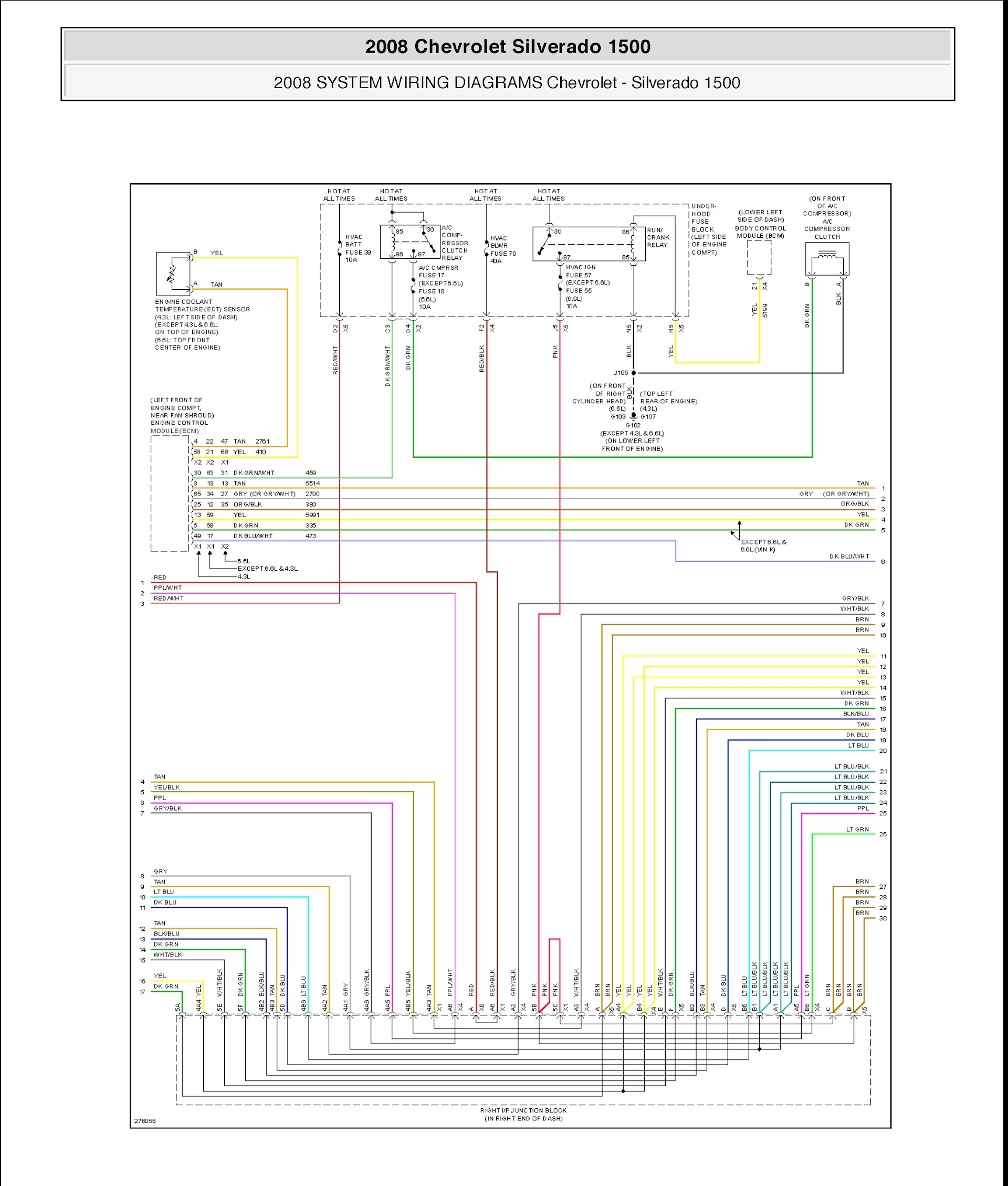 Chevrolet Silverado 1500 Repair Manual, system wiring diagram