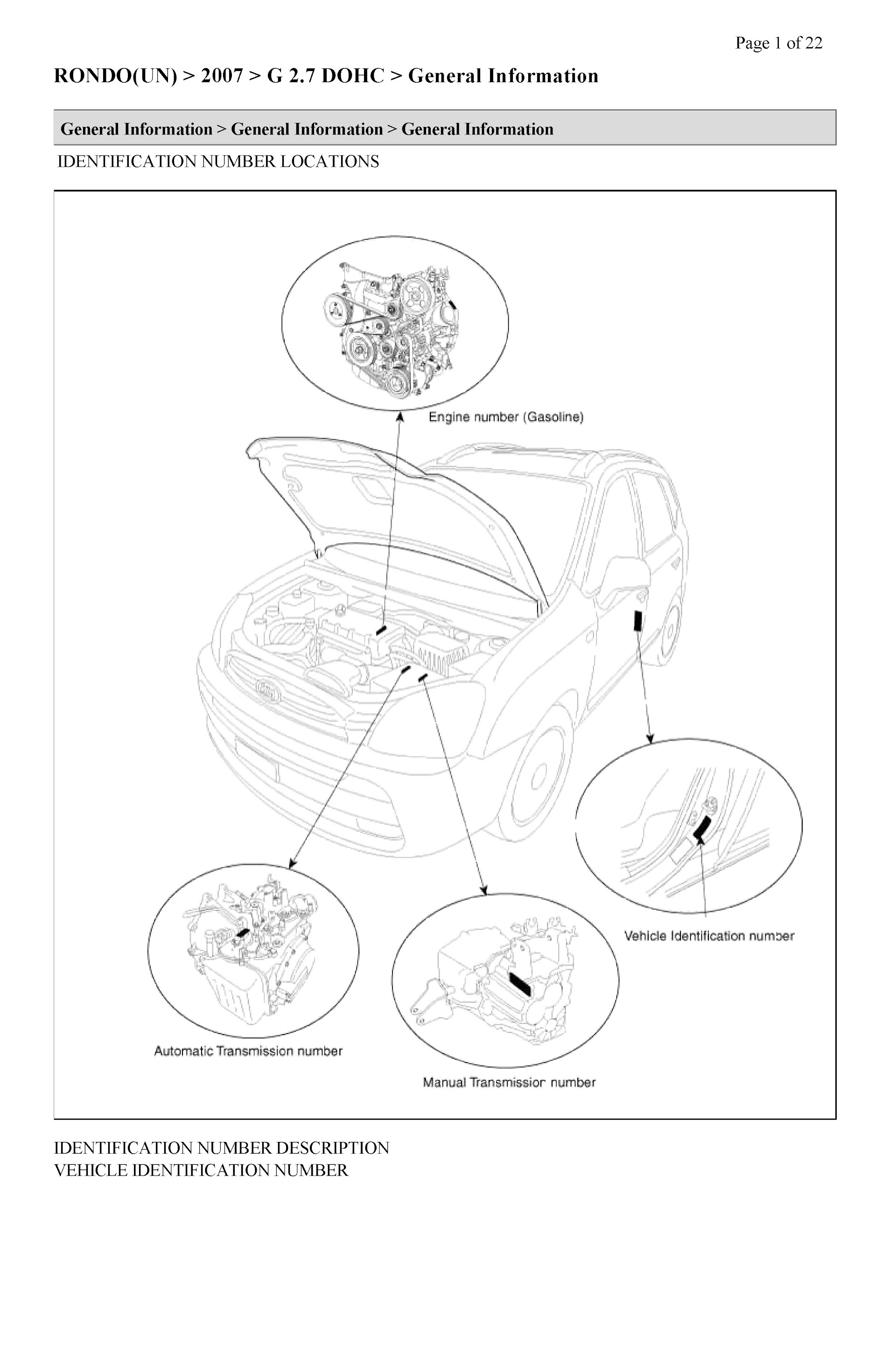 Download 2007 Kia Rondo Repair Manual