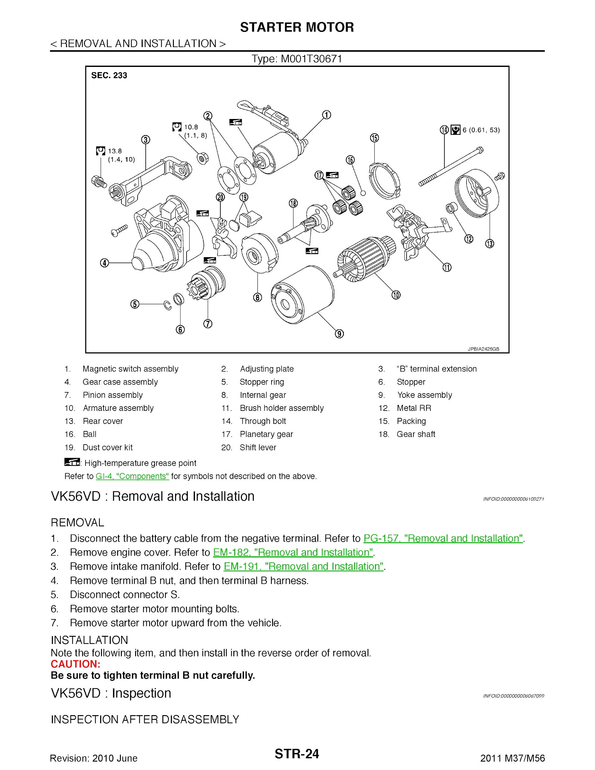 Download 2011 Infiniti M37 and M56 Repair Manual
