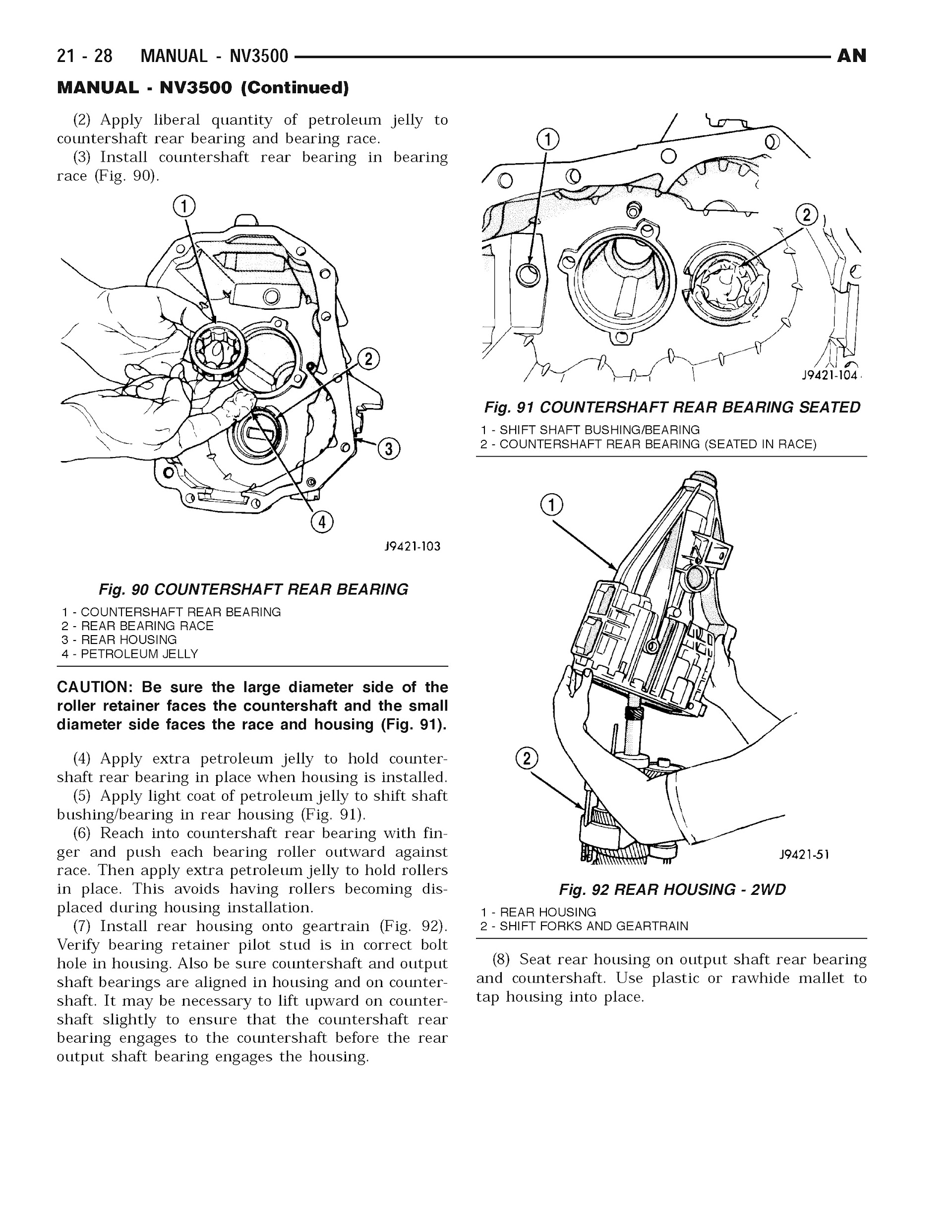 2004 Dodge Dakota Repair Manual, NV3500