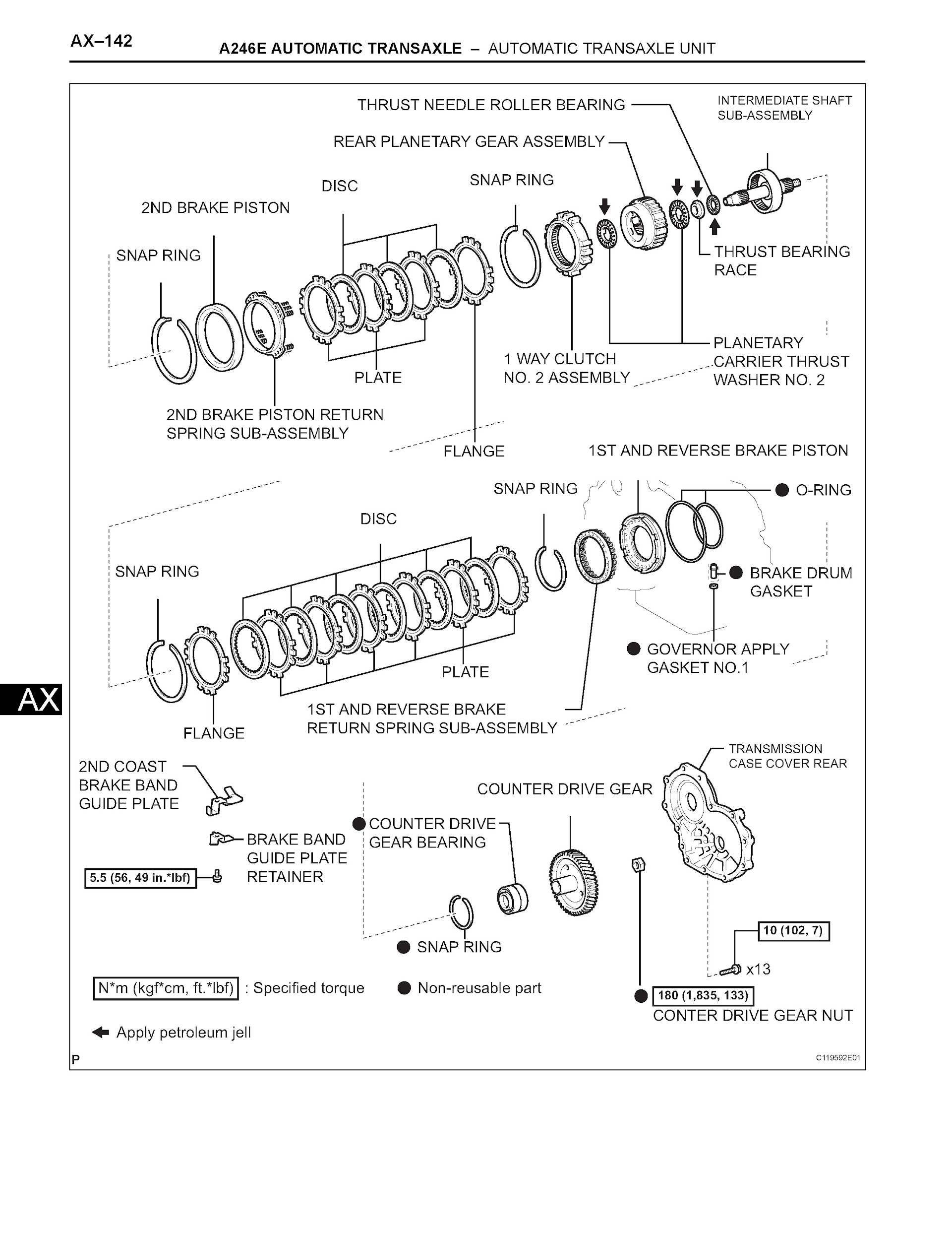 2007 Toyota Corolla Matrix Repair Manual, A246E Automatic Transaxle