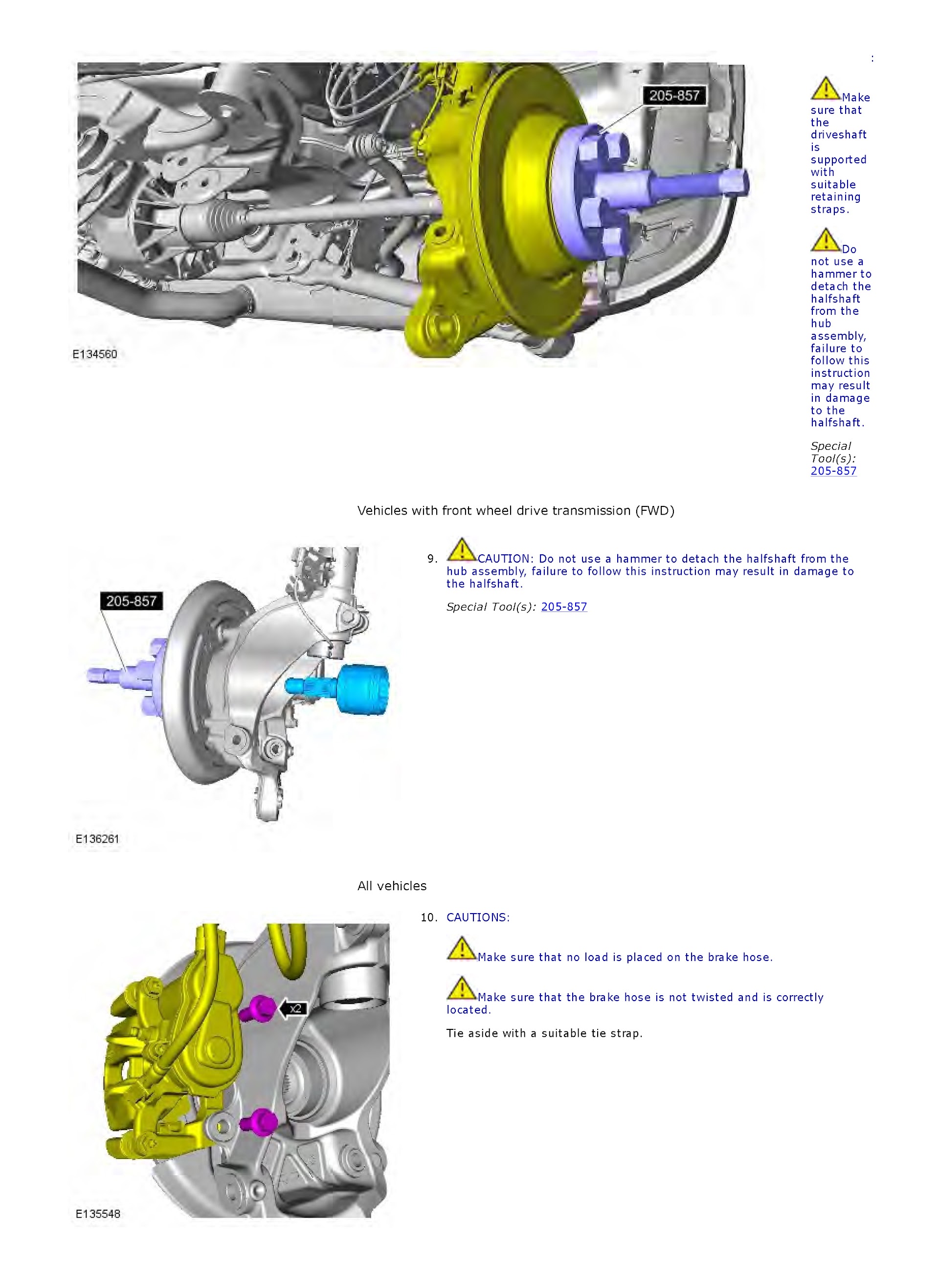 2014 Range Rover Evoque Repair Manual, Driveshaft Assembly