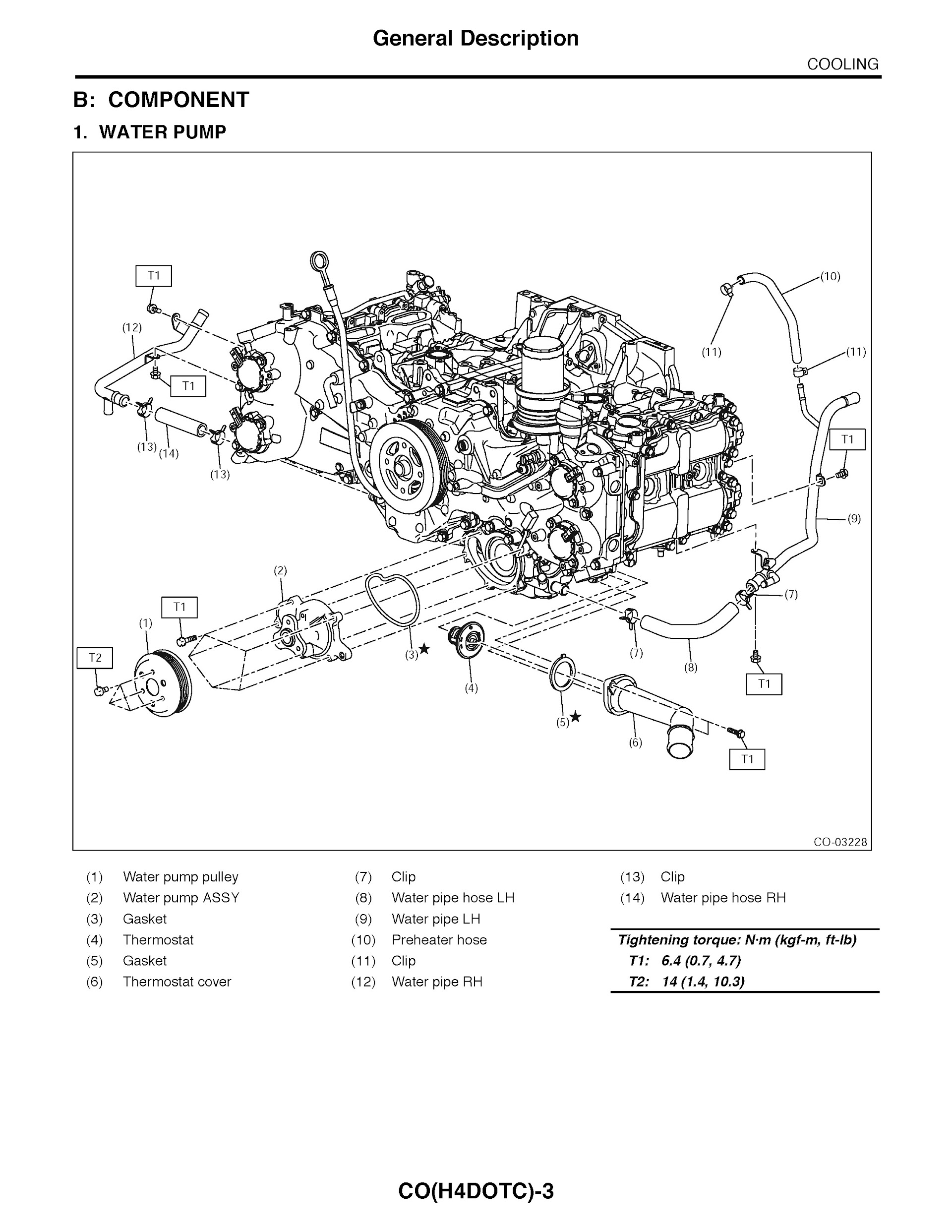 2015 Subaru Forester Repair Manual, Cooling