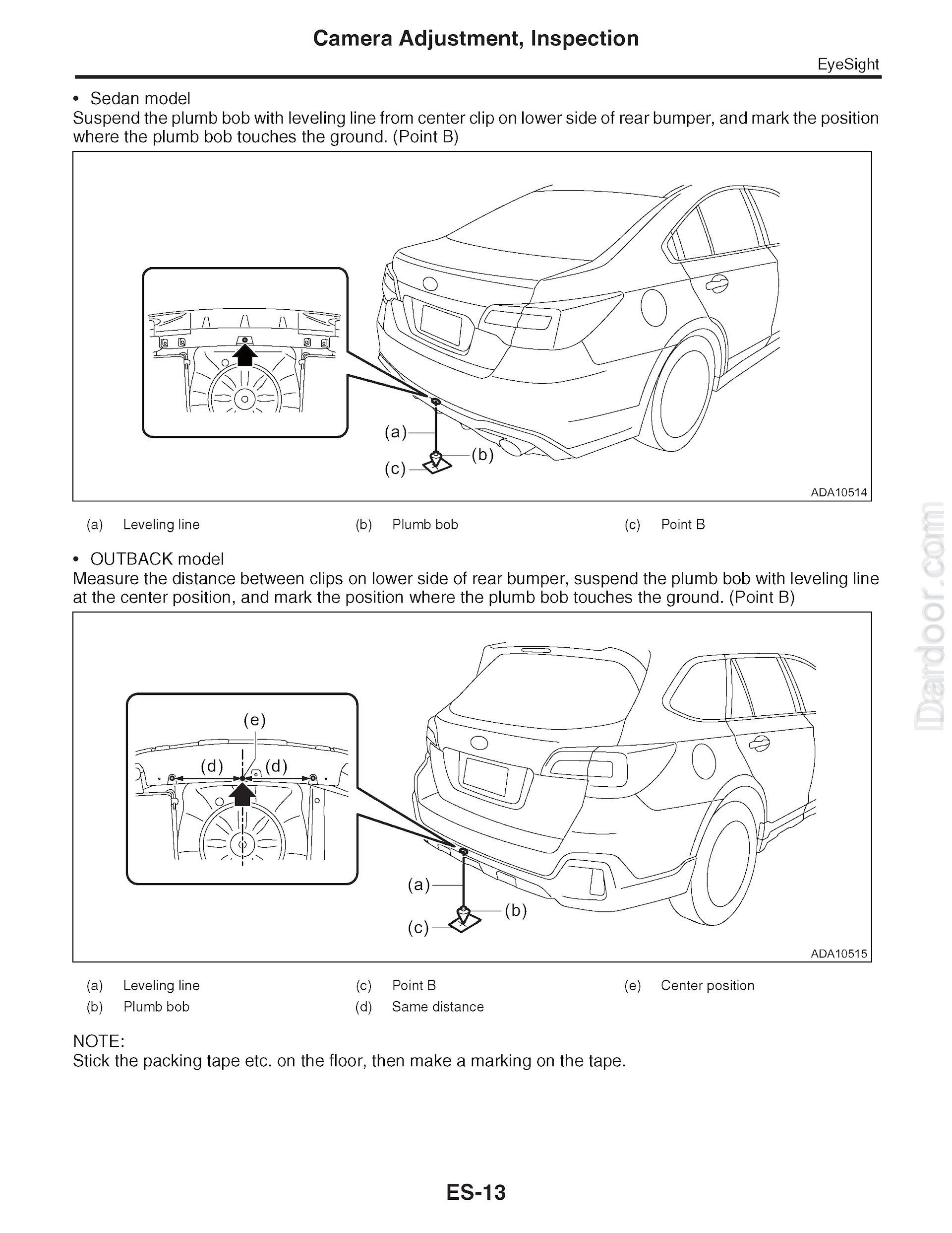 Download 2019 Subaru Legacy and Outback Repair Manual