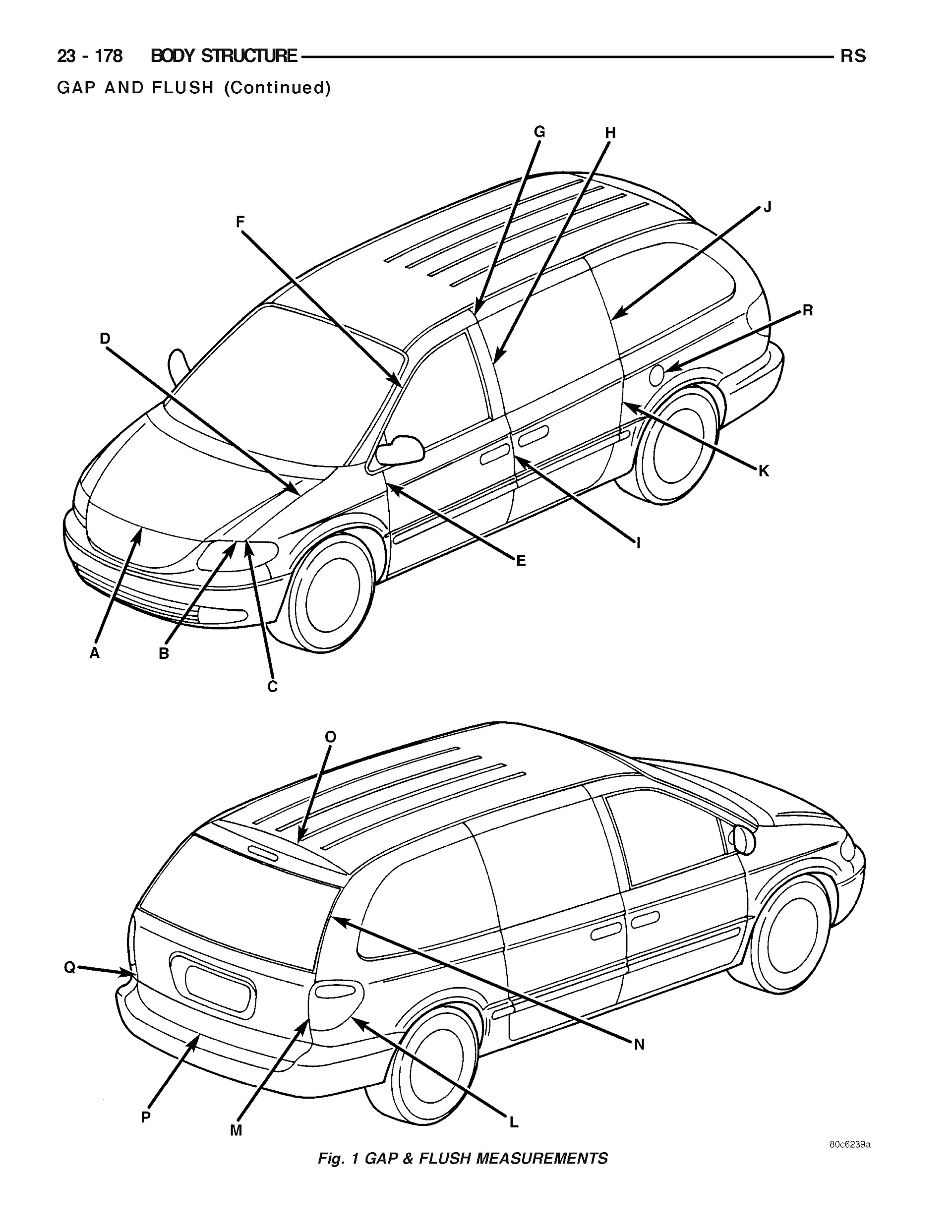 2005-2006 Dodge Grand Caravan Repair Manual Body Structure