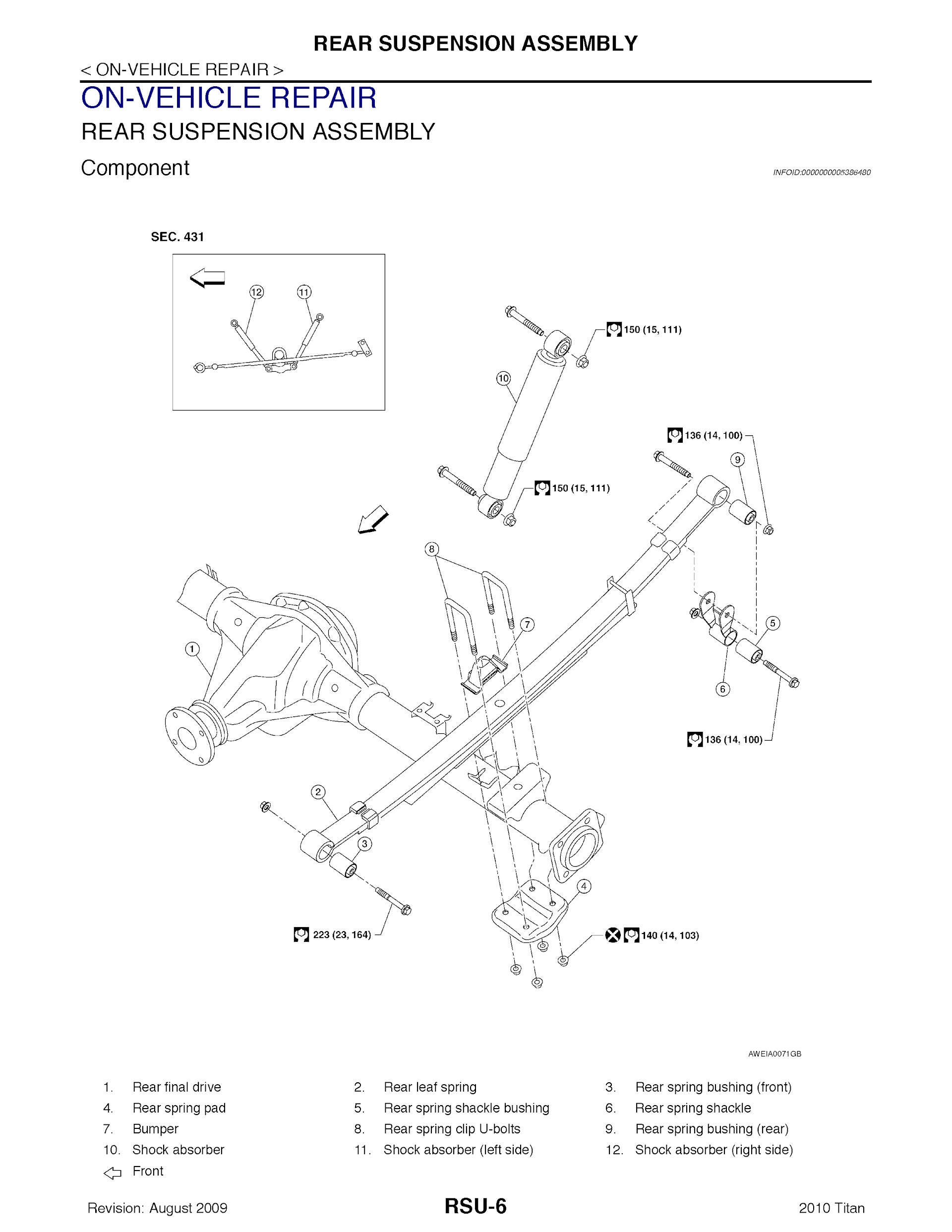 Download 2010 Nissan Titan Repair Manual.