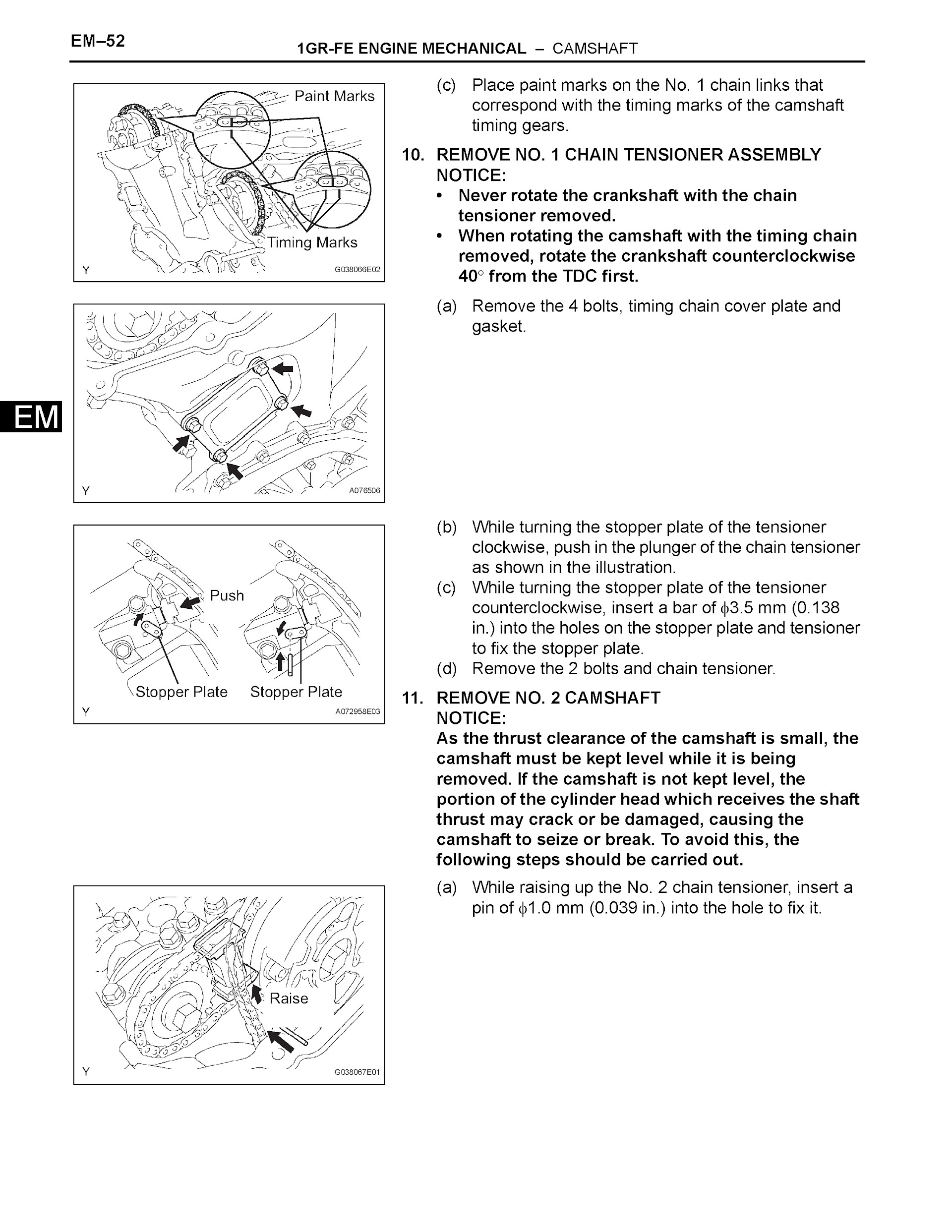 Toyota 4Runner Repair Manual, 1GR-FE Engine Mechanical