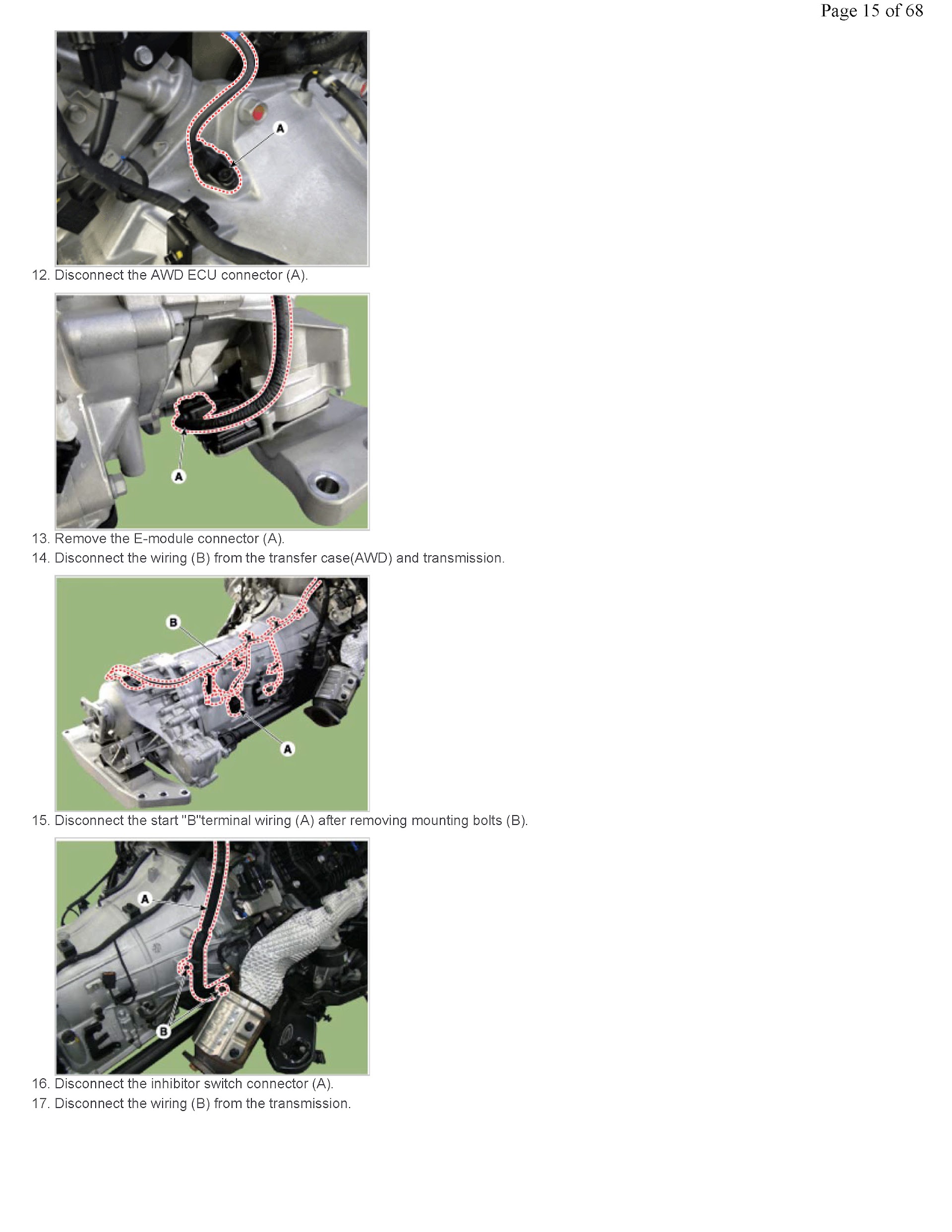 Hyundai Genesis Repair Manual, AWD ECU