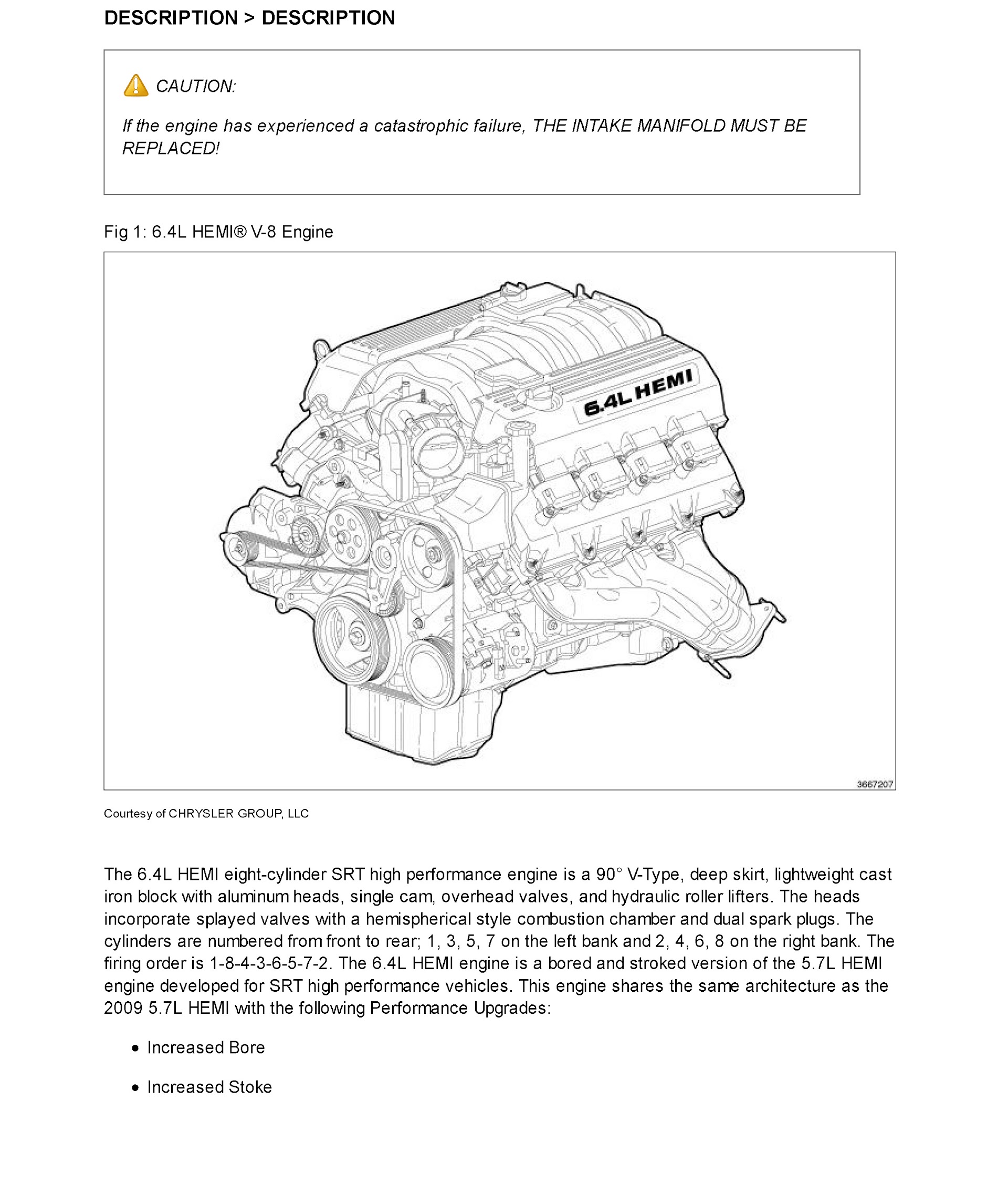 2018 Jeep Grand Cherokee Repair Manual, Engine 5.4L HEMI