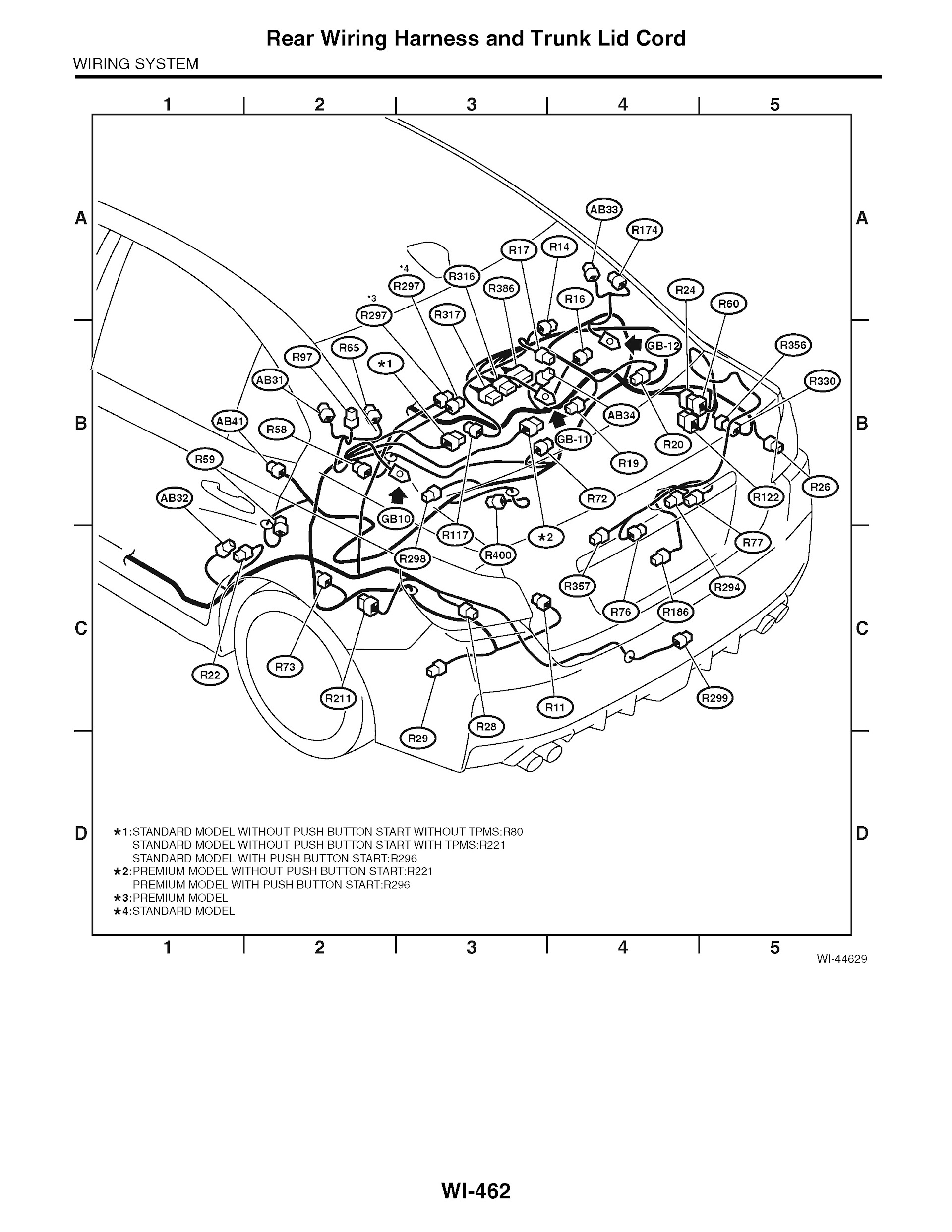 2015 Subaru Impreza WRX and WRX STI Wiring Harness