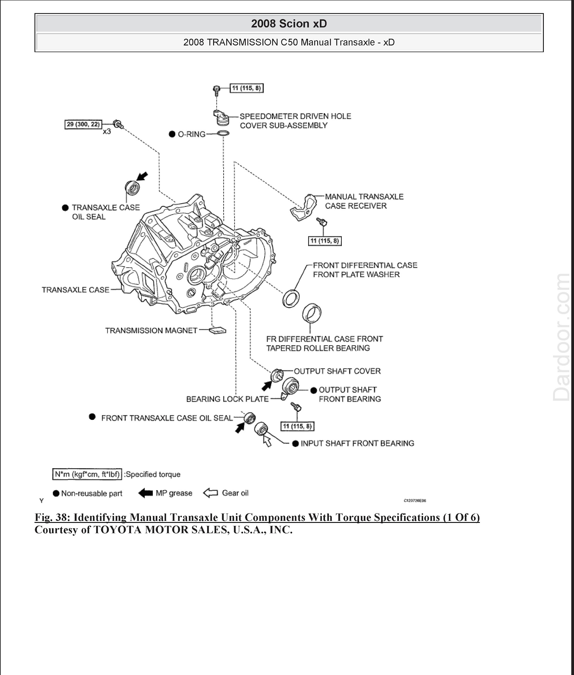 Download 2008-2010 Toyota Scion xD Repair Manual.
