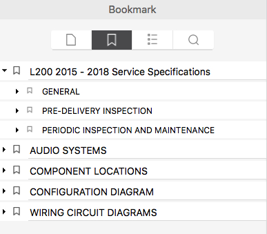 Download 2015-2018 Mitsubishi Triton L200 Wiring Diagrams