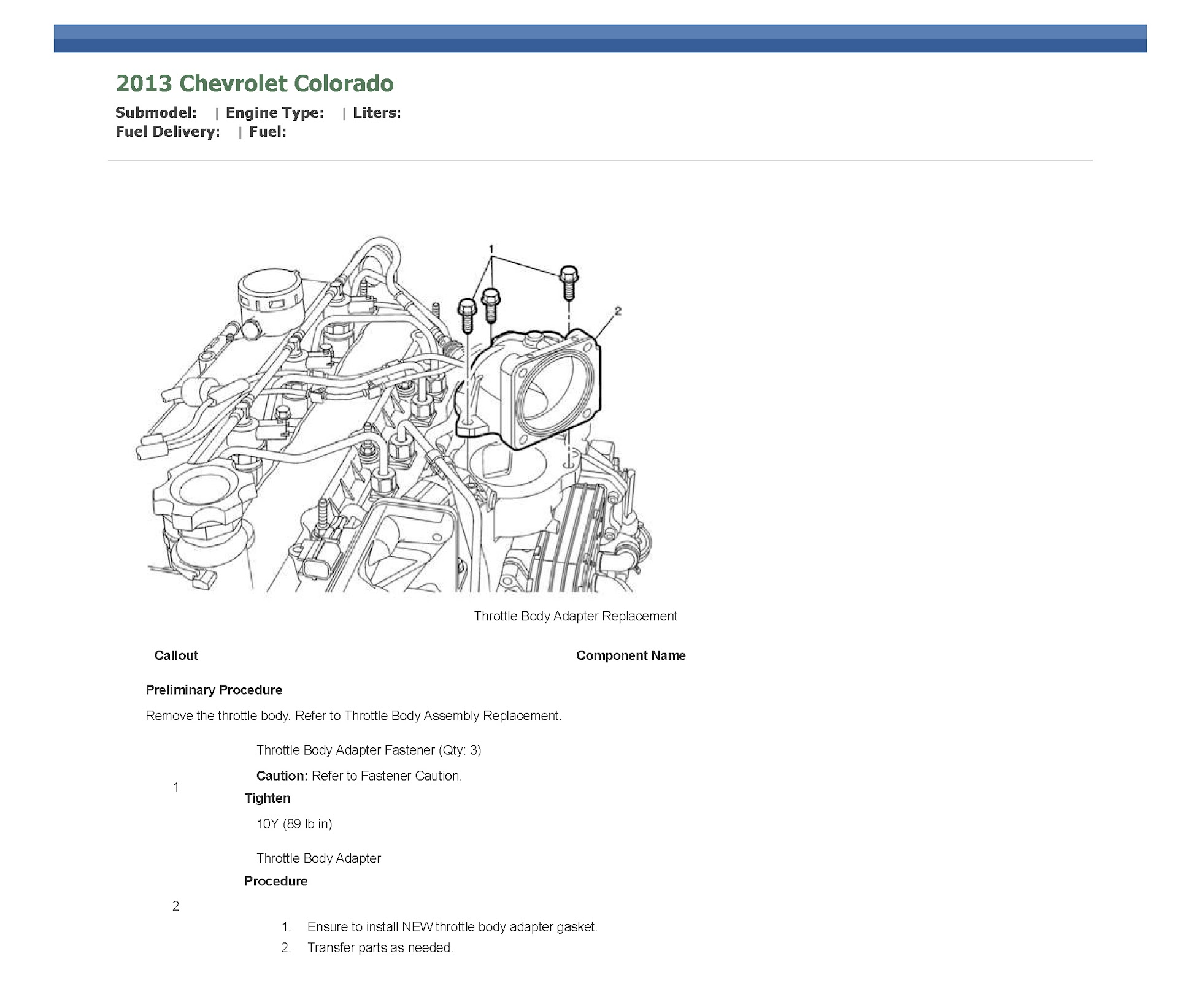 2012-2017 Holden Chevrolet Colorado Service Repair Manual