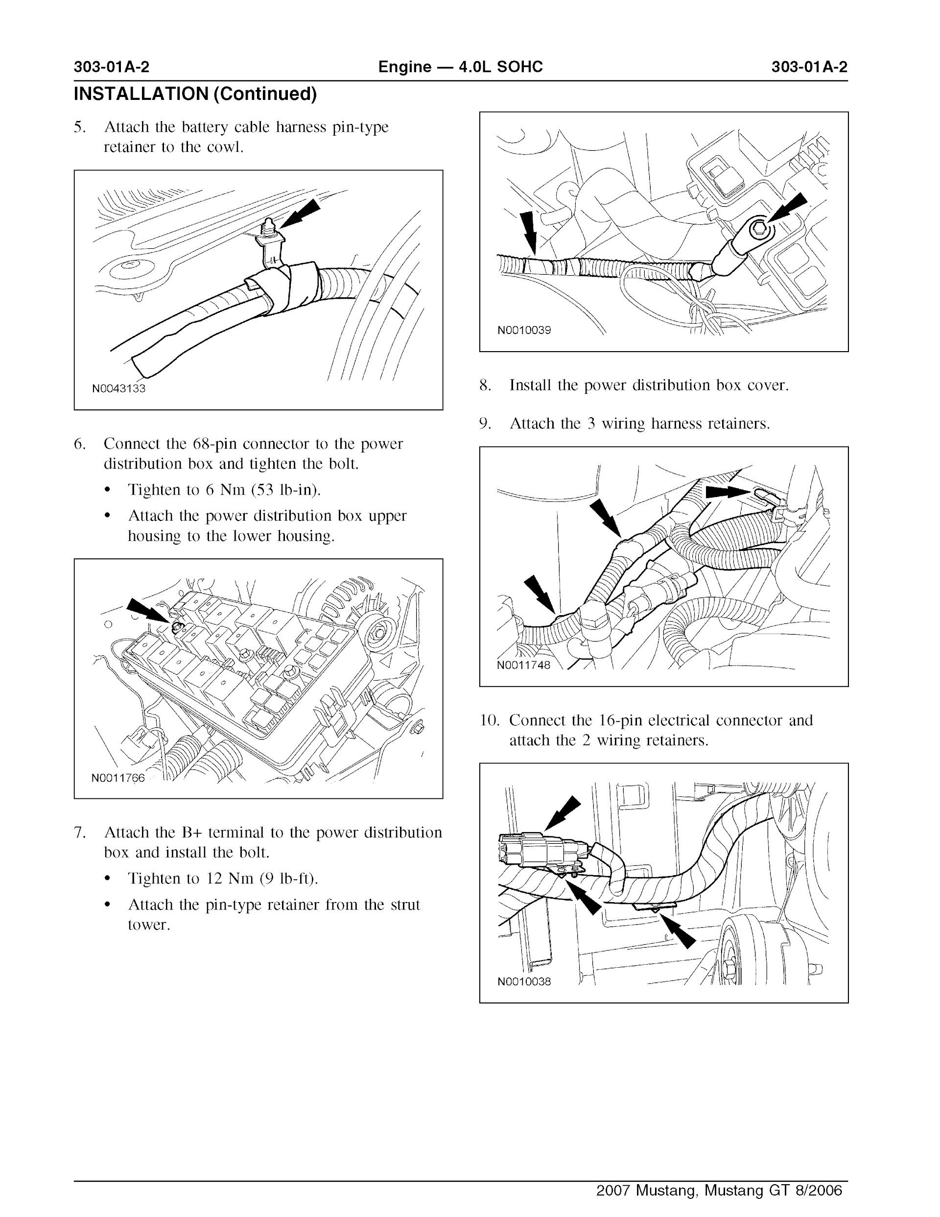 Download 2005-2010 Ford Mustang Service Repair Manual.