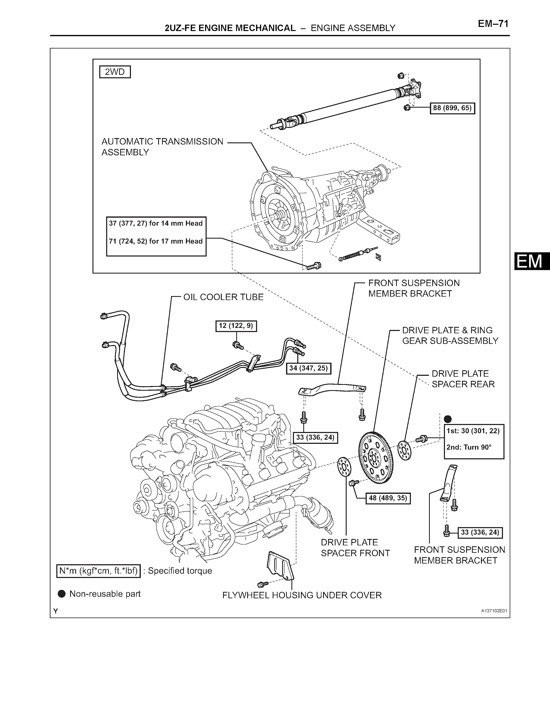 2007 Toyota 4Runner Repair Manual, 2UZ-FE Engine Mechanical
