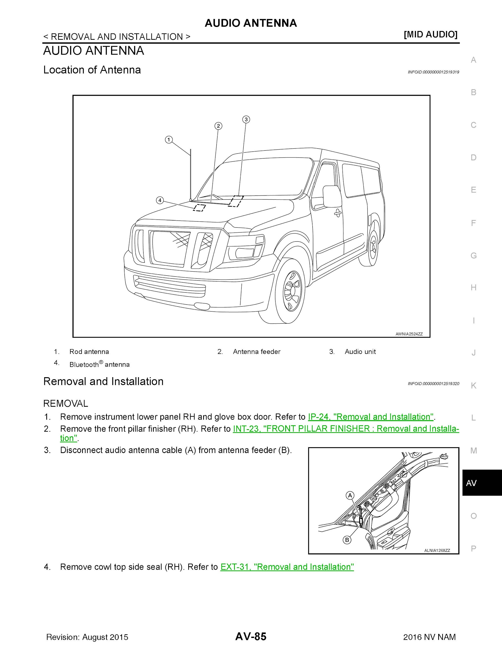 2016 Nissan NV Passenger Repair Manual