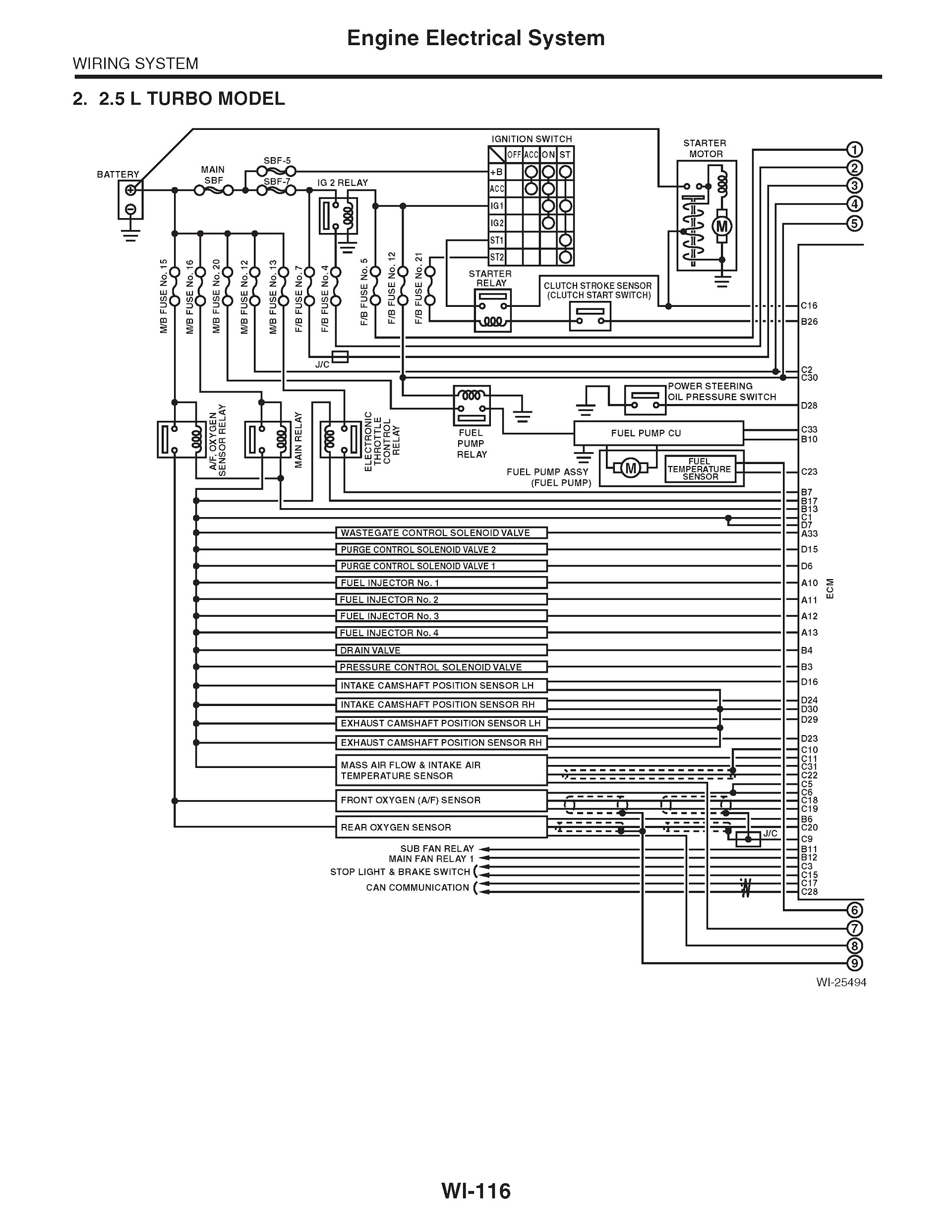 2010 Subaru Legacy Repair Manual Wiring Diagram