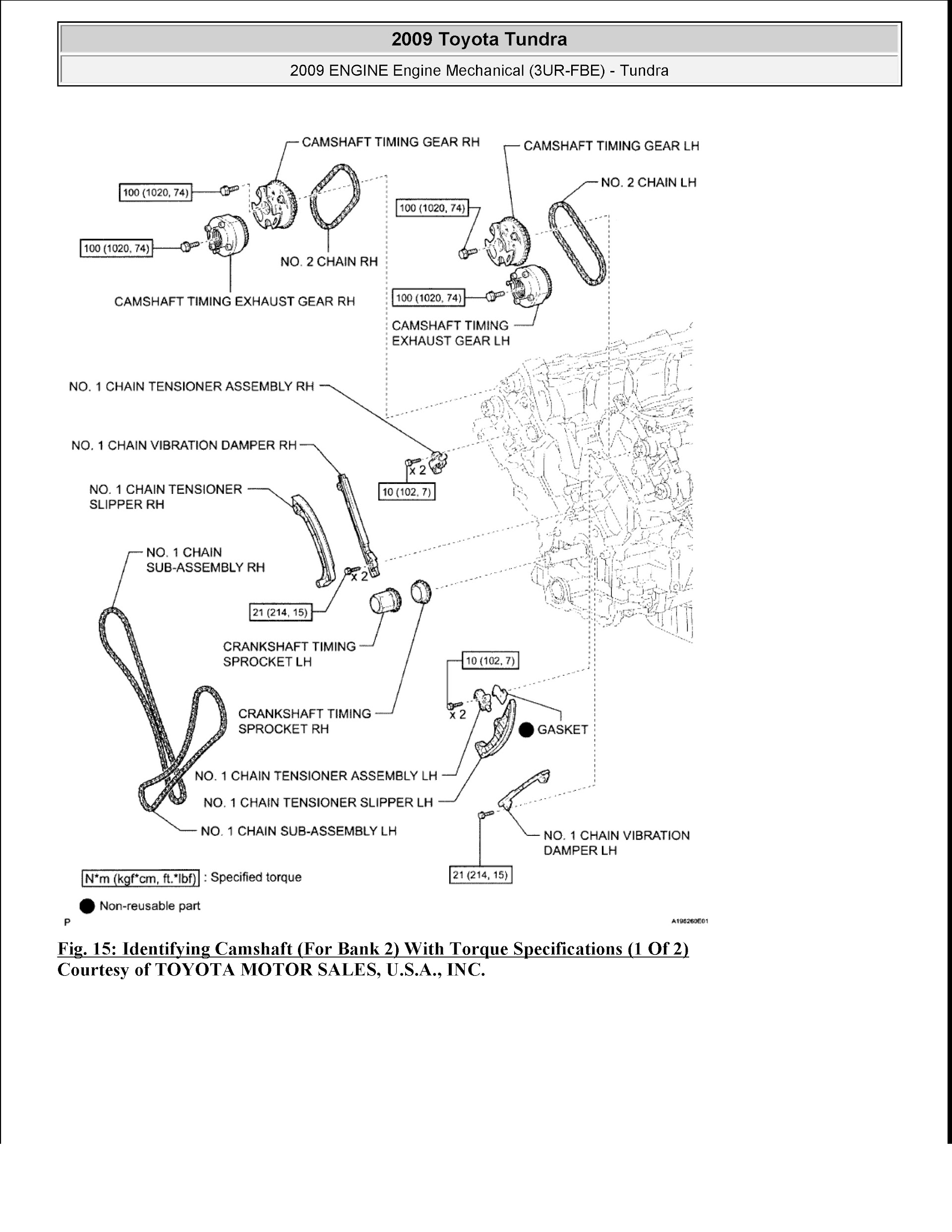 2007-2010 Toyota Tundra Repair Manual, Engine Mechanical