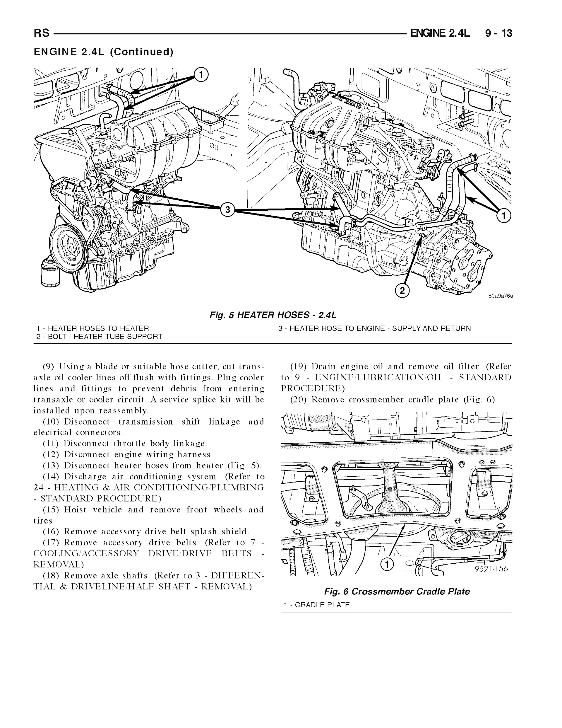2005-2006 Dodge Grand Caravan Repair Manual, Engine 2.4L