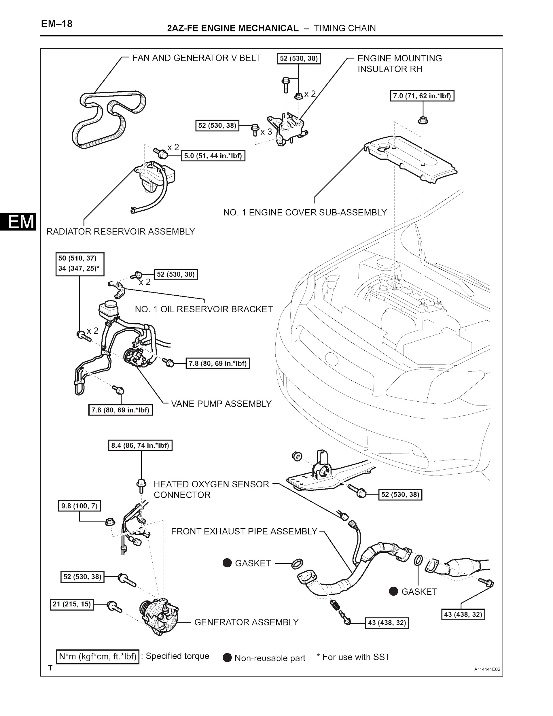 2005-2010 Toyota Scion tC Repair Manual timing chain
