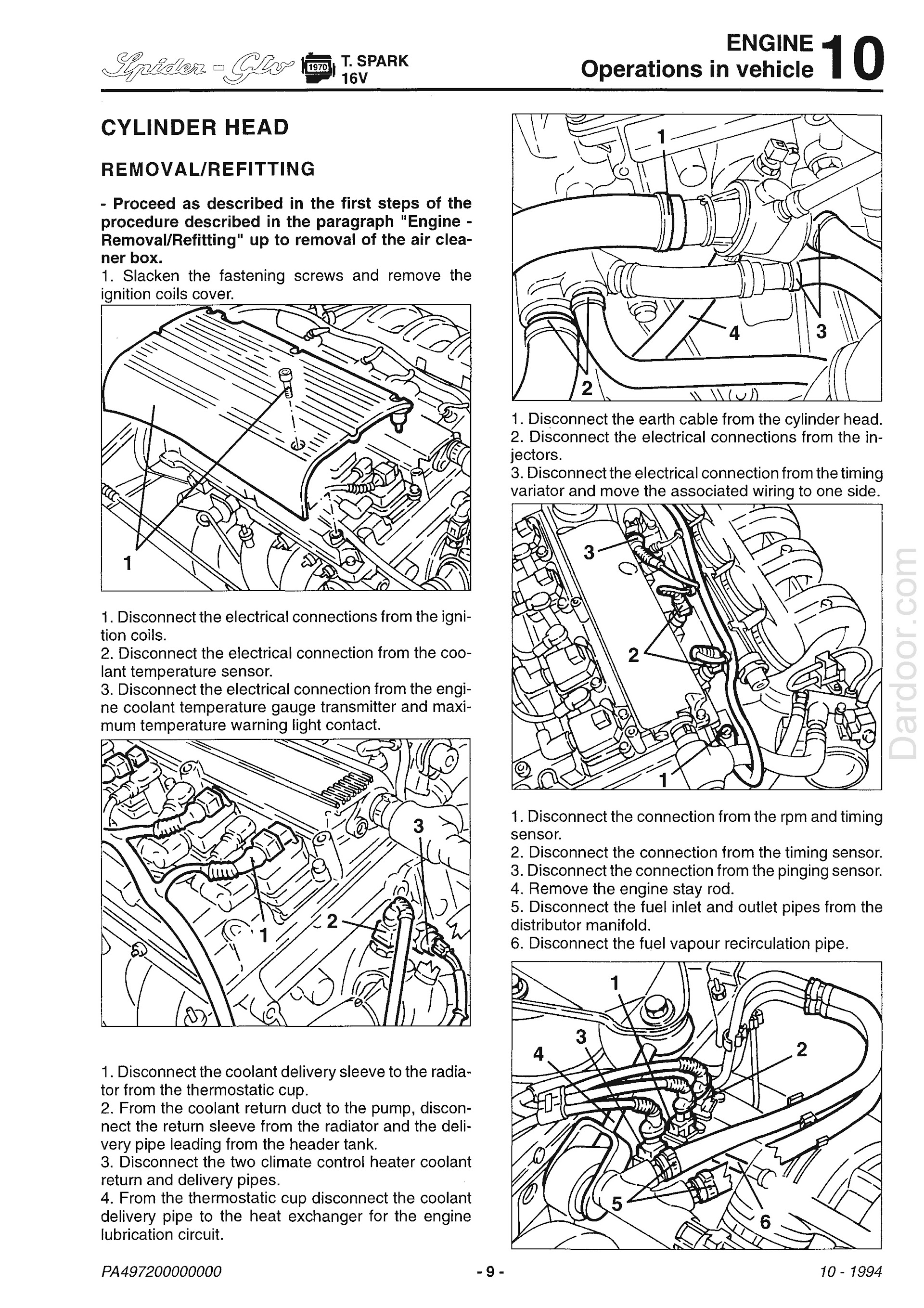 Free Download 1993-2004 Alfa Romeo GTV, Spider GTV Repair Manual