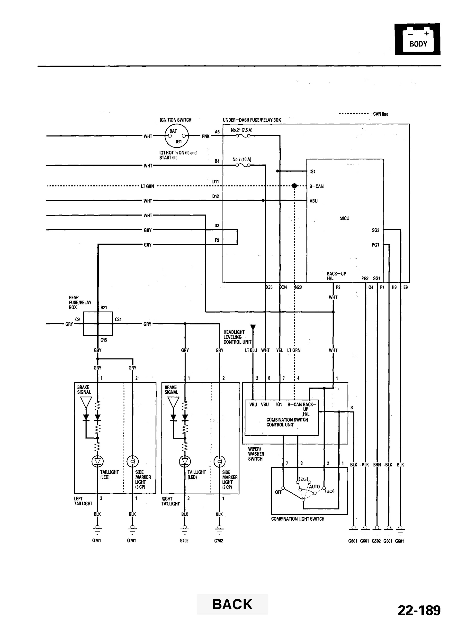 2007 Acura MDX Repair Manual, System wiring Diagram