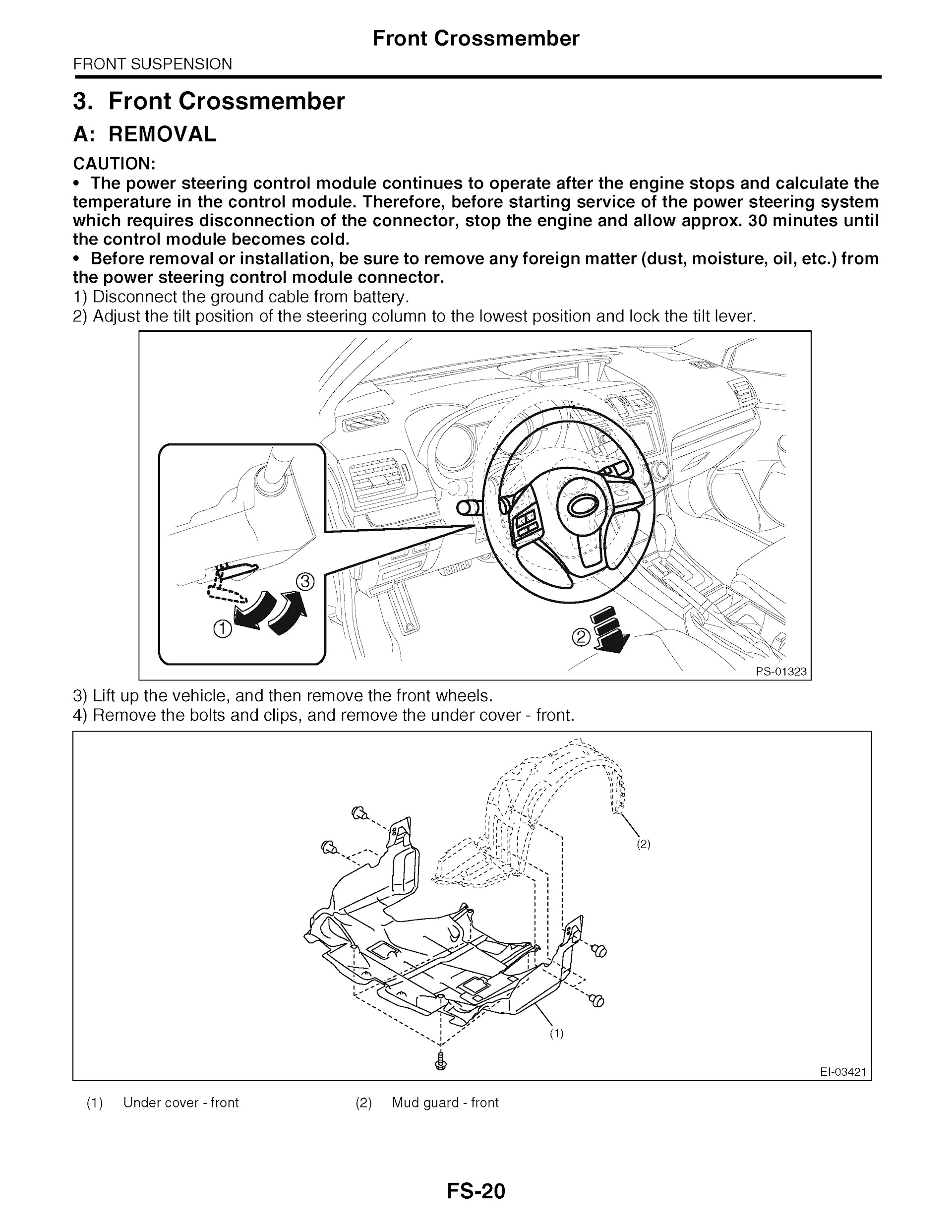 2013 Subaru Impreza & XV Crosstrek Repair Manual, Front Suspension