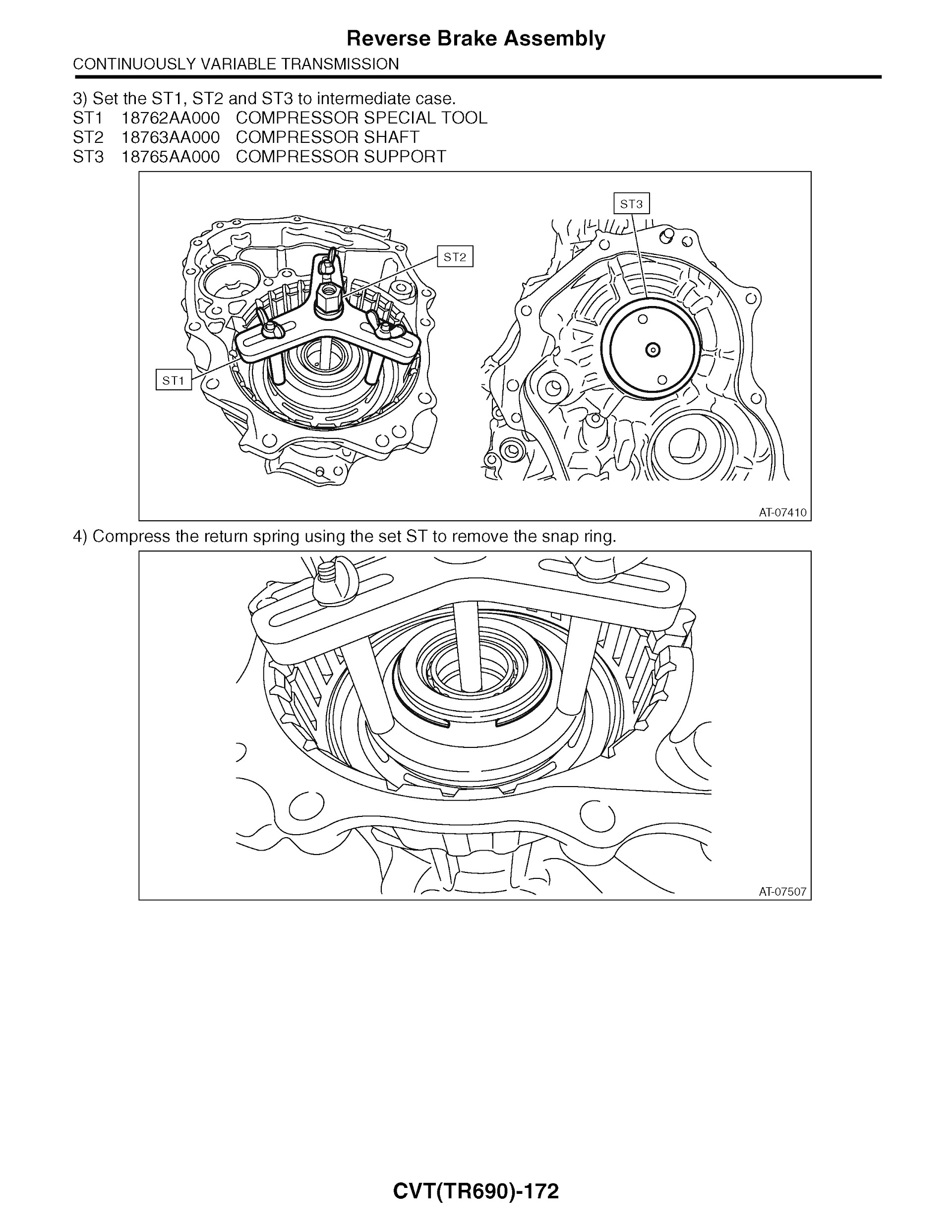 2014 Subaru Forester Repair Manual Reverse Brake Assembly
