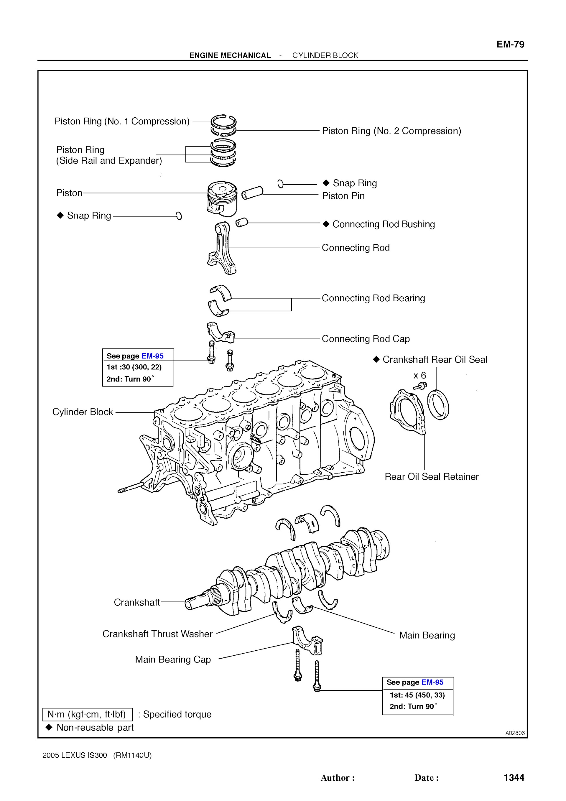 2005 Lexus IS300 Repair Manual Engine Mechanical