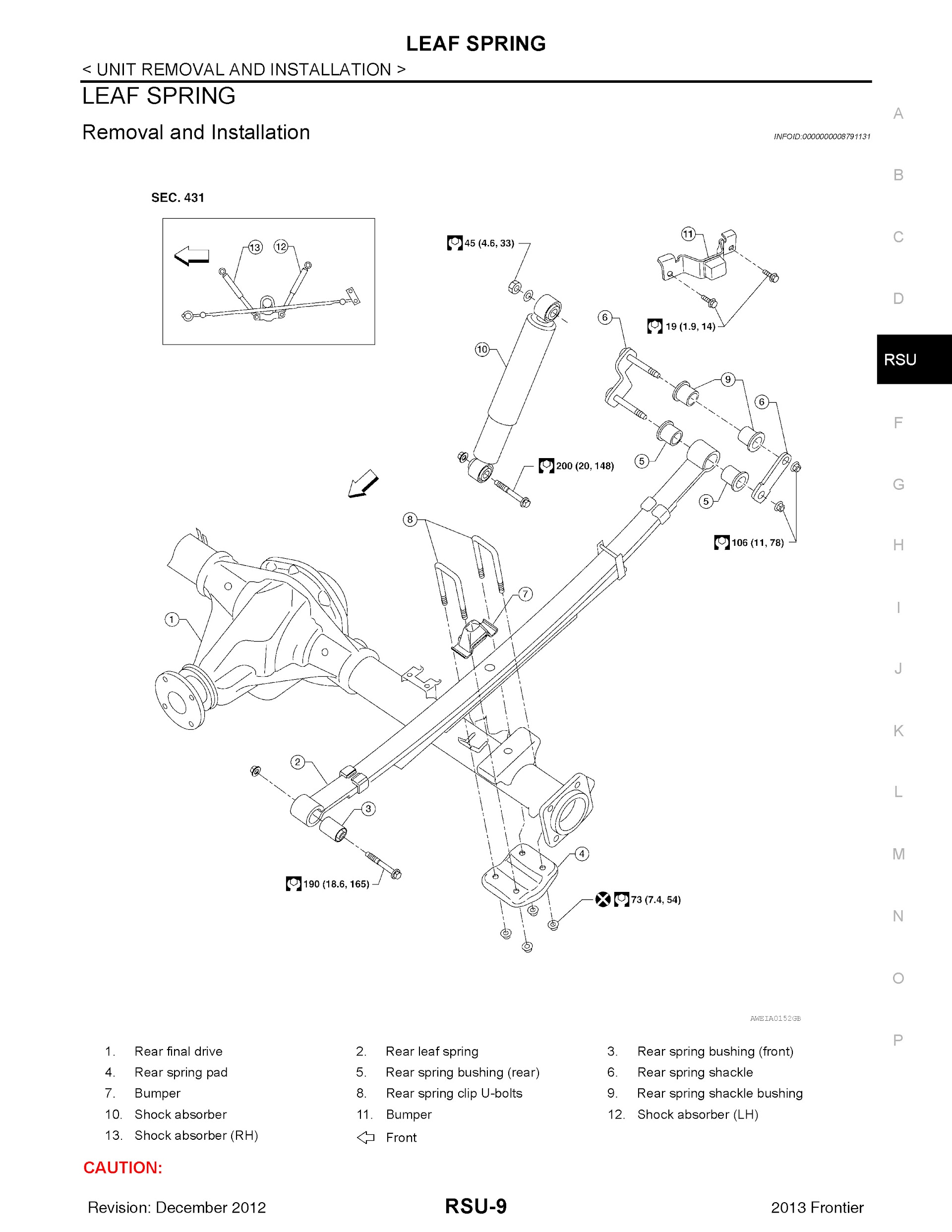 Download 2013 Nissan Frontier Repair Manual.