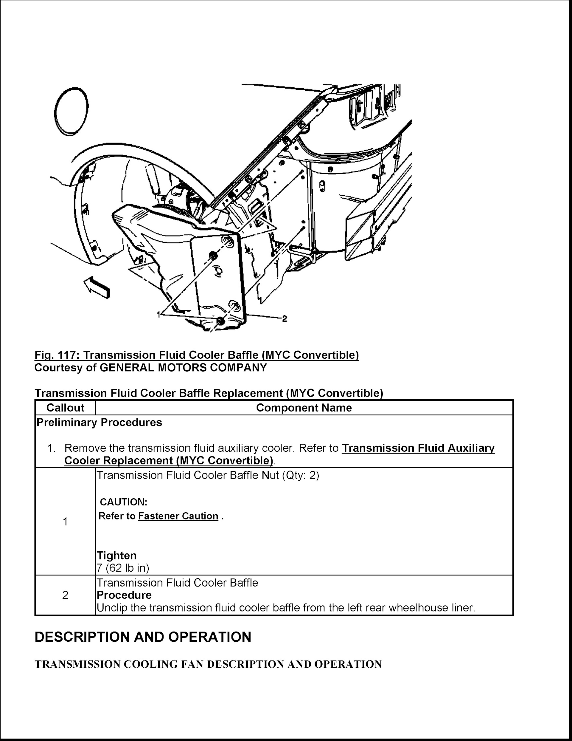 CONTENTS: 2014-2017 Chevrolet Corvette Repair Manual C7, Transmission System